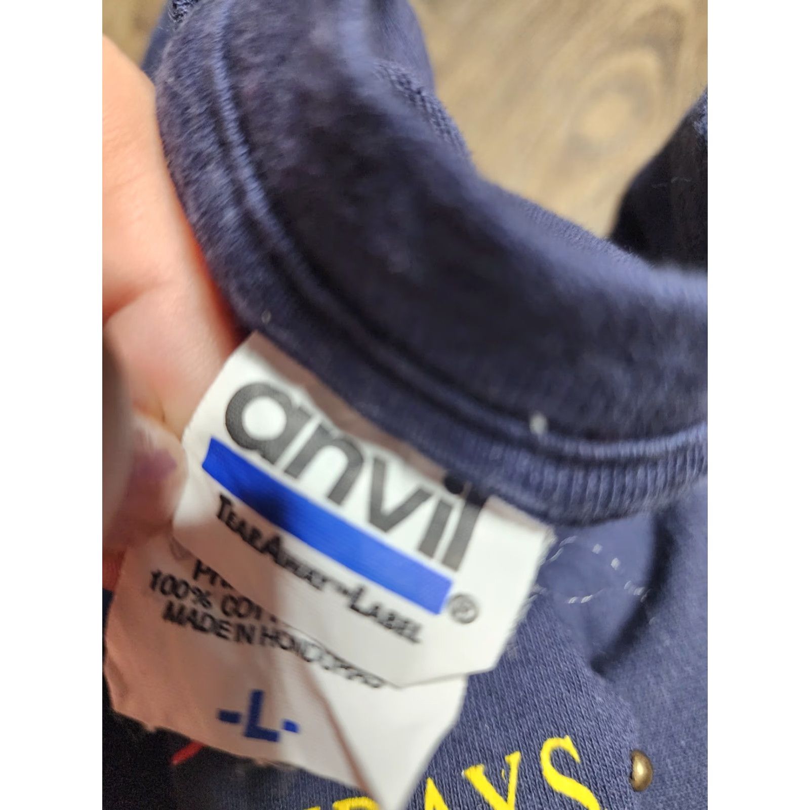Anvil VINTAGE Anvil Christmas T-Shirt Mens L Blue Happy Holidays Toy Soldiers Crew Neck Short Sleeve Size US L / EU 52-54 / 3 - 5 Thumbnail