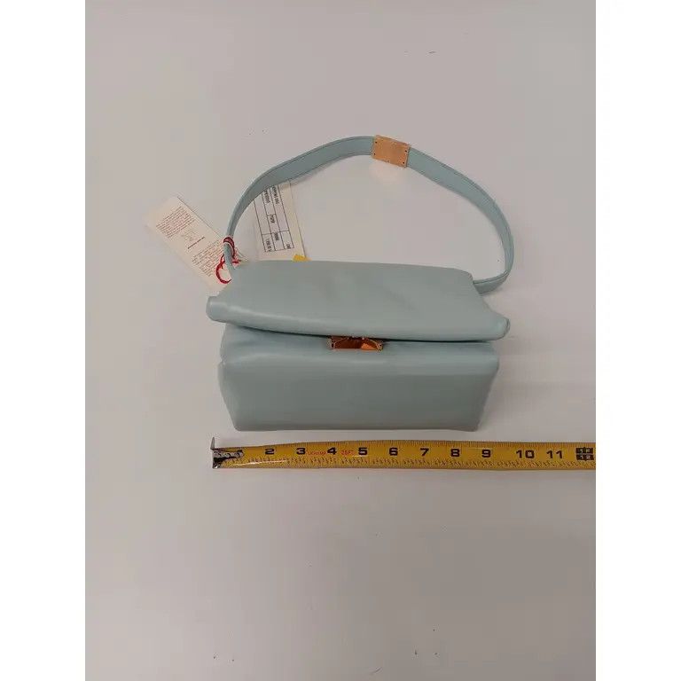 Marni Marni Womens Small Leather Prisma Crossbody Bag - Light Blue Size ONE SIZE - 15 Thumbnail