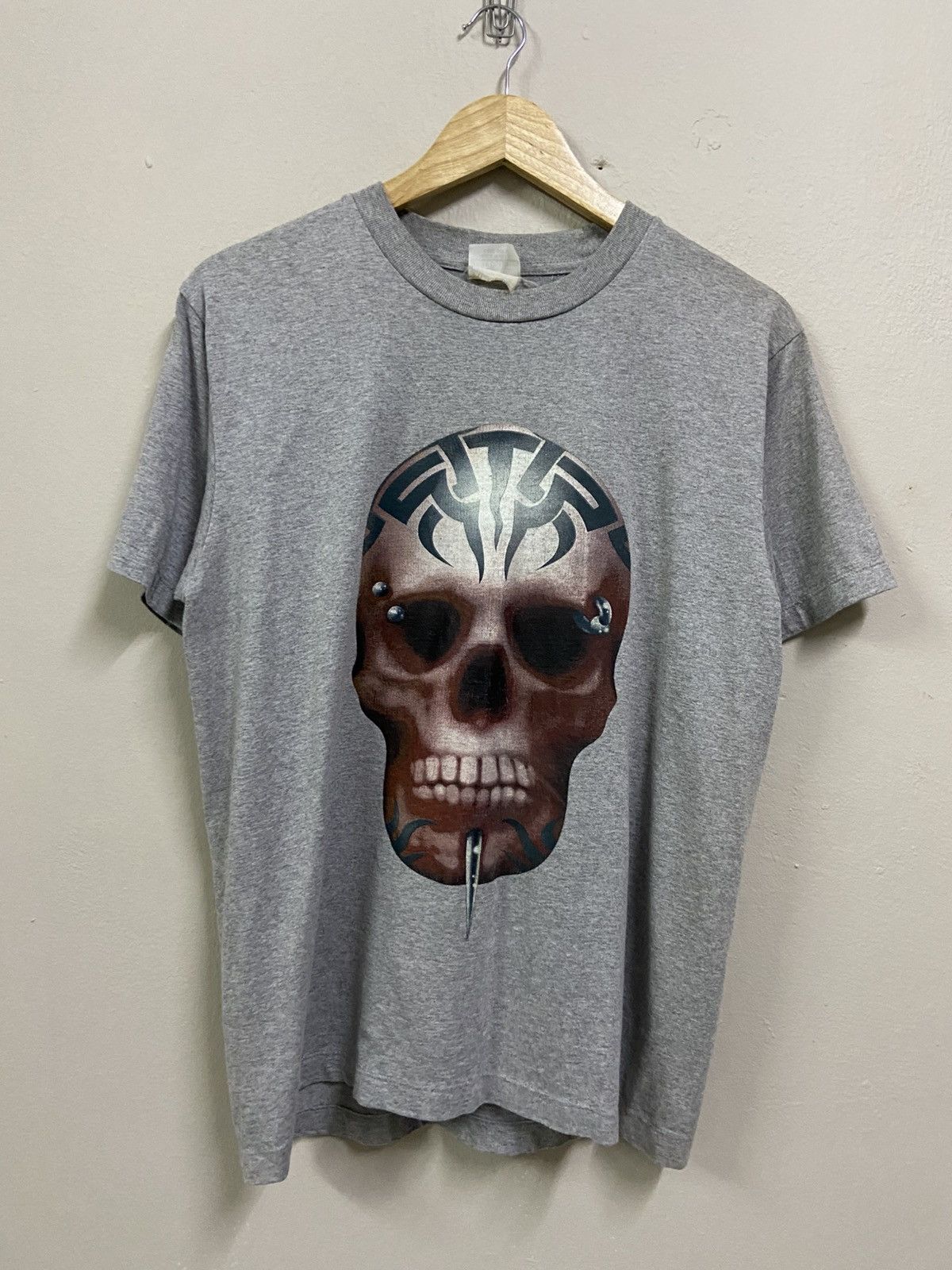 Affliction Rare Tattoo made in hell t shirt grey Size US M / EU 48-50 / 2 - 1 Thumbnail