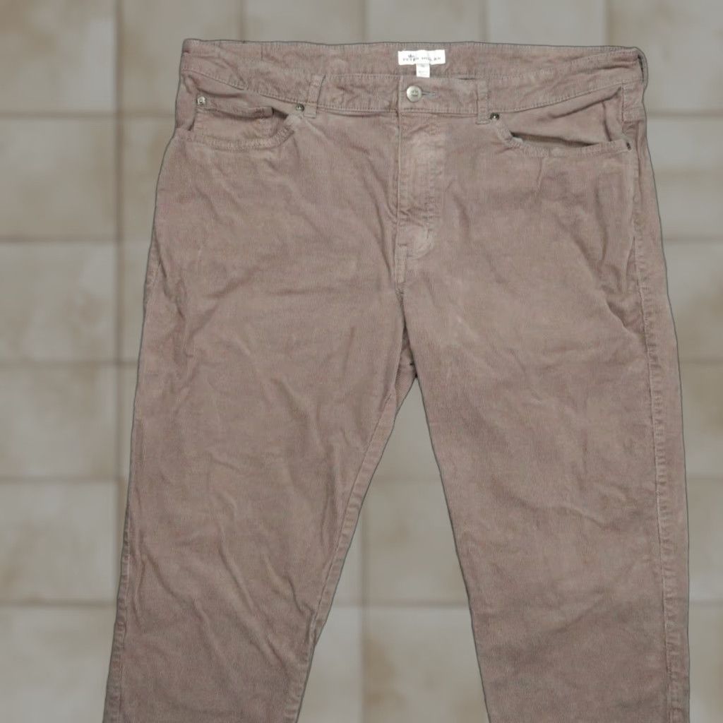 Peter Millar Peter Millar Pants Mens 36x27 Brown Stretch Cord 5 Pocket Chino Trouser Size US 36 / EU 52 - 1 Thumbnail