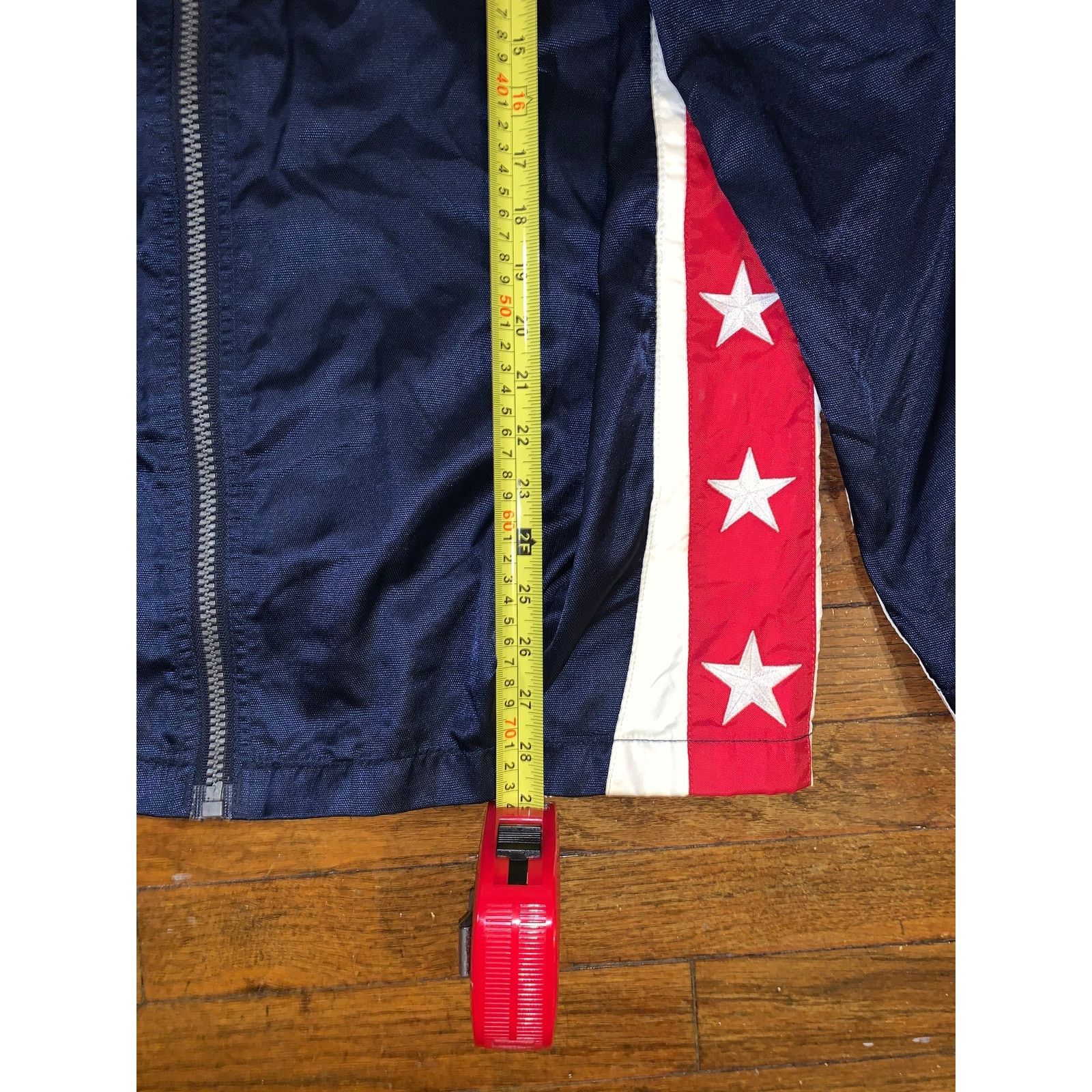 Tommy Hilfiger Vintage 90s Tommy Jeans Jacket Large USA Flag Stars Korea Size US L / EU 52-54 / 3 - 10 Thumbnail