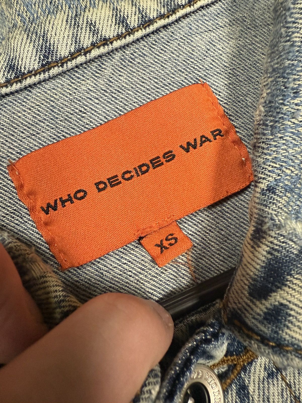 Who Decides War Who decides war stained glass jean jacket Size US XS / EU 42 / 0 - 8 Thumbnail