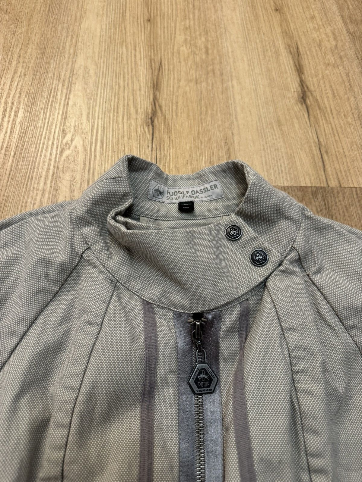 Puma Rudolf Dassler Schuhfabrik By Puma Biker Jacket Grey M Size M / US 6-8 / IT 42-44 - 7 Thumbnail