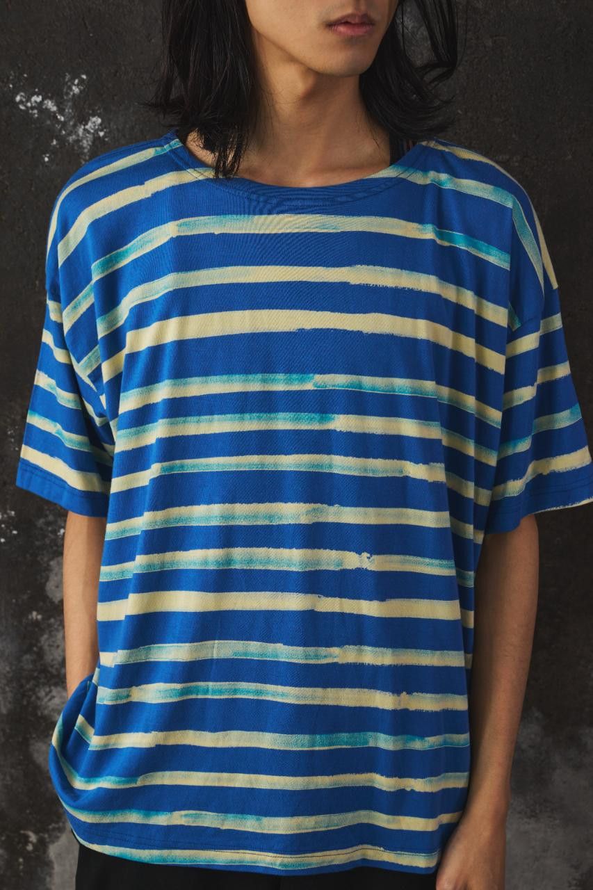 Porter Classic Porter Classic ARTIST BORDER T-SHIRT Blue Size US XL / EU 56 / 4 - 1 Thumbnail