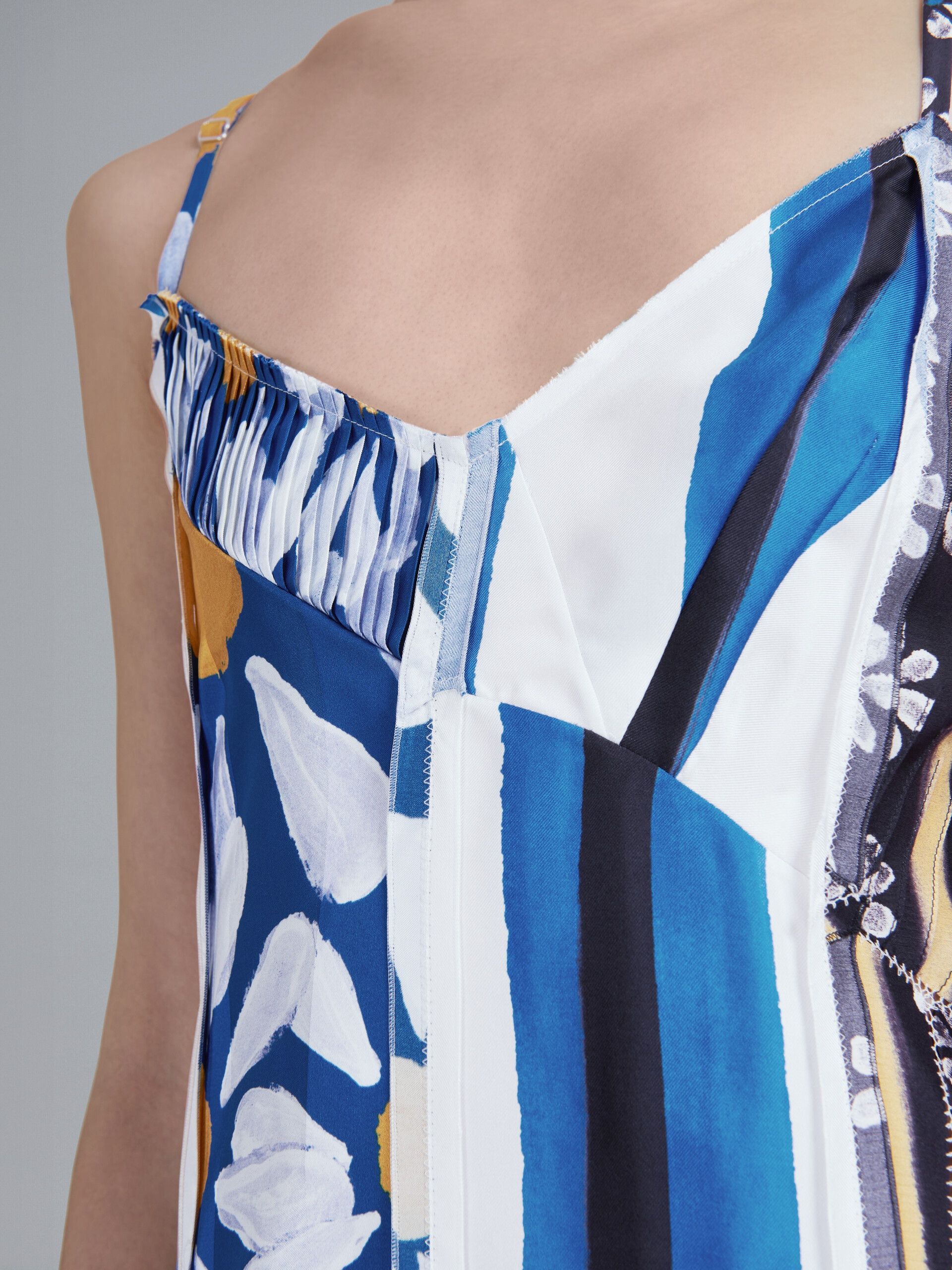 Marni o1y1025 Midi Dress in Multicolor Size M / US 6-8 / IT 42-44 - 3 Thumbnail