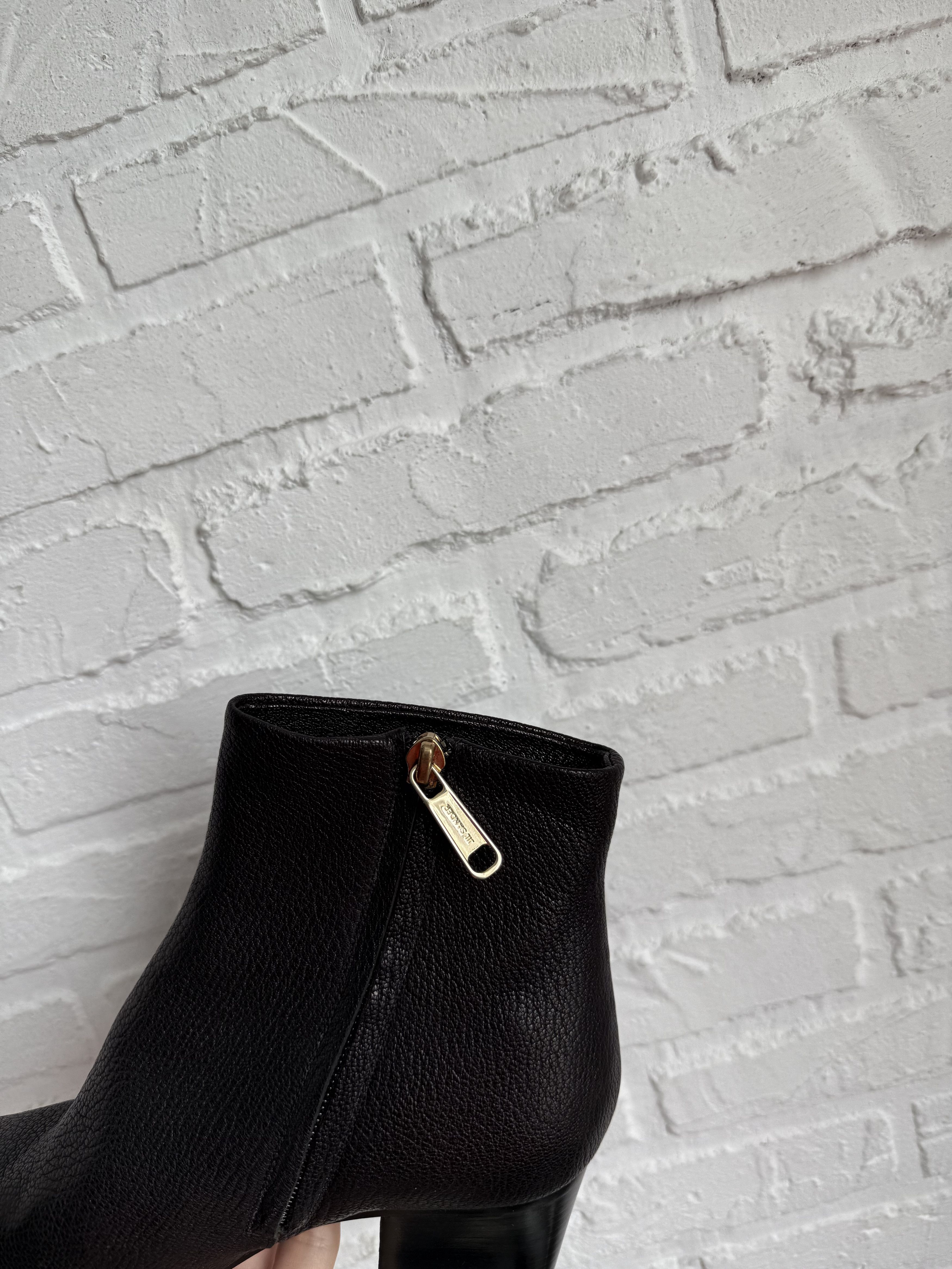 Jil Sander Jil Sander Black Leather Ankle Boots Size US 6 / IT 36 - 4 Thumbnail