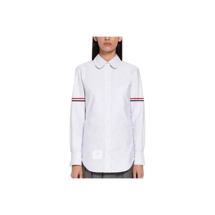 Thom Browne Striped Oxford Shirt for Women 0079