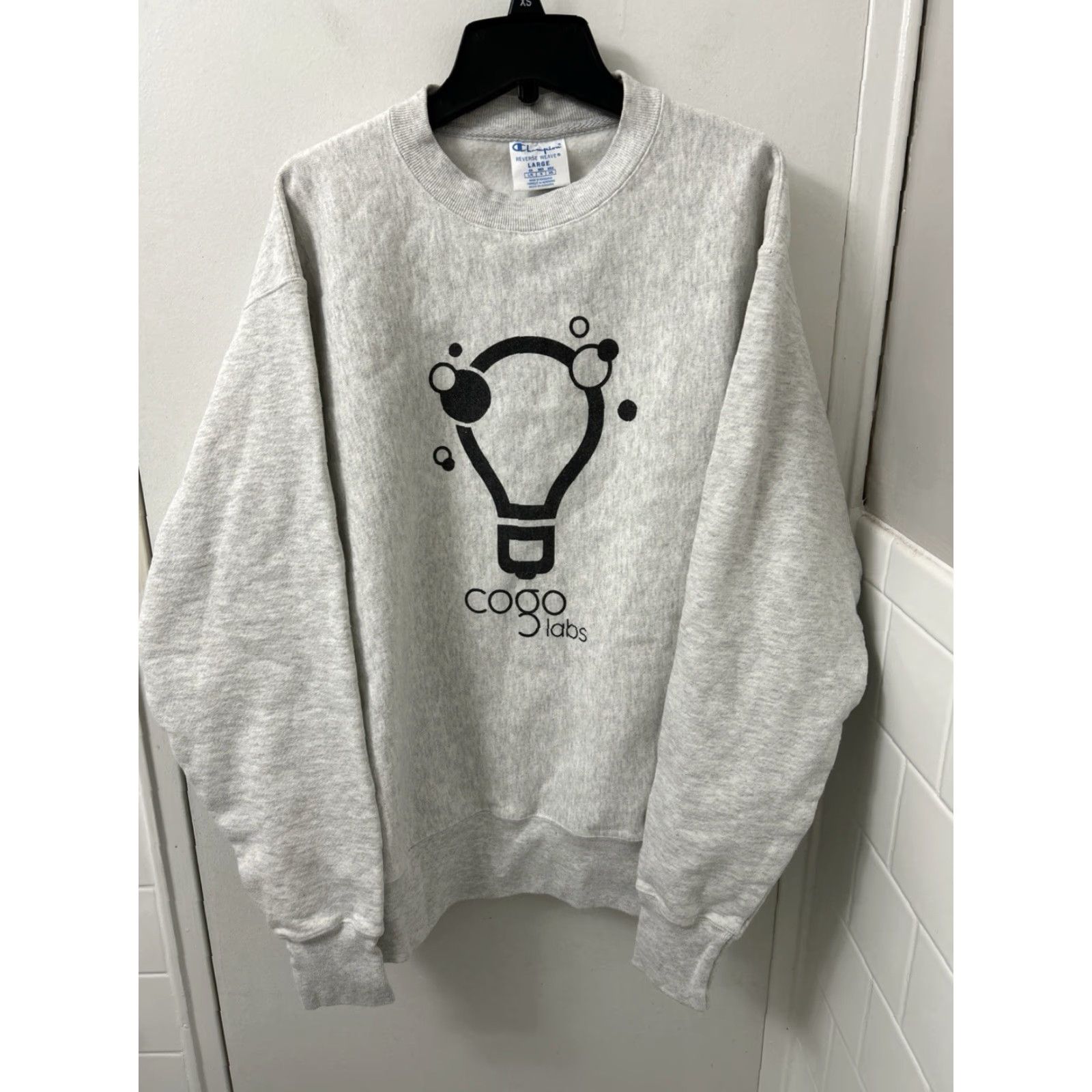 Champion VINTAGE Champion Reverse Weave Sweatshirt Crewneck L Mens Gray Logo Graphic Print Pullover L/S Size US L / EU 52-54 / 3 - 2 Thumbnail