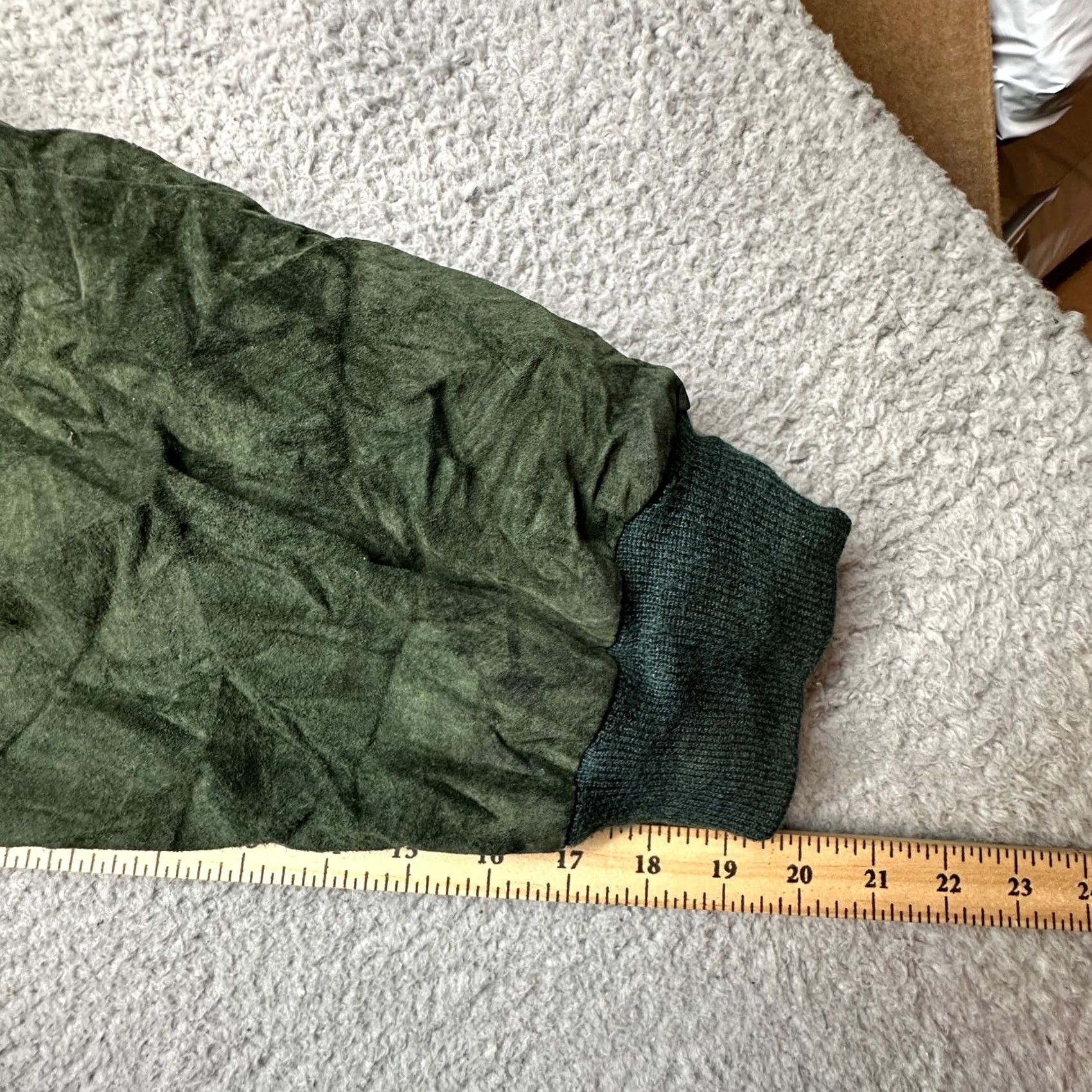 Vintage VINTAGE Repertoire Leather Bomber Aviator Flight Jacket Mens XL Green Map Lined Size US XL / EU 56 / 4 - 5 Thumbnail