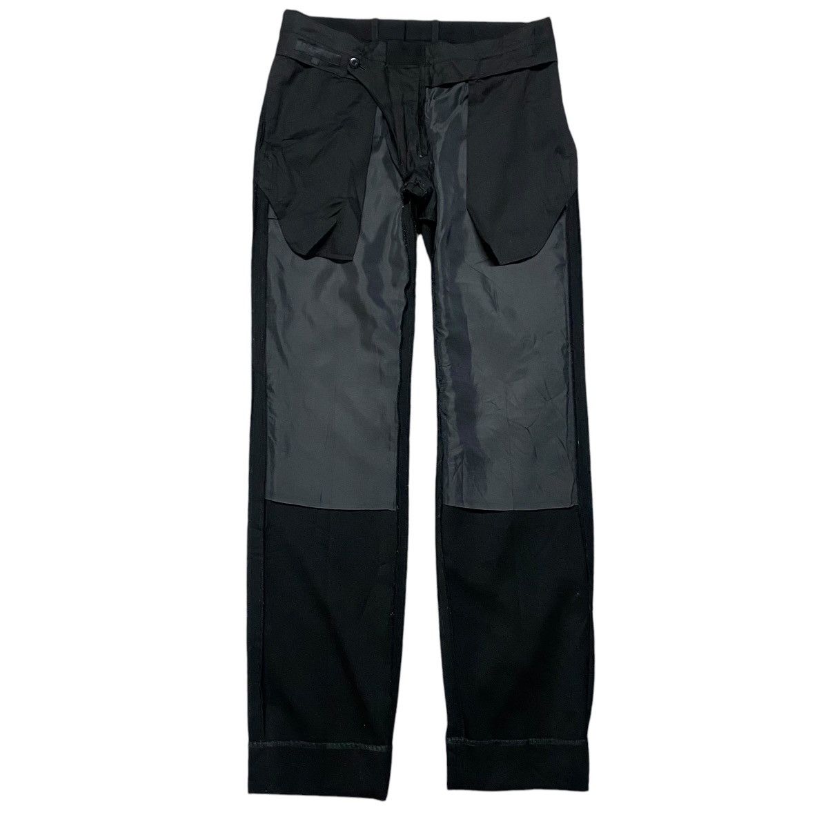 Japanese Brand Lithium Homme Virgin Wool Trousers Slim Low Rise Size US 29 - 1 Thumbnail