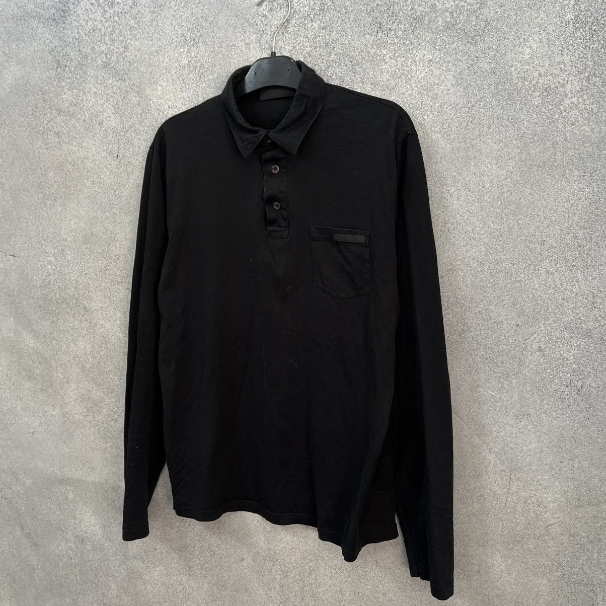 Prada Prada polo long sleeve Black Size US S / EU 44-46 / 1 - 6 Thumbnail