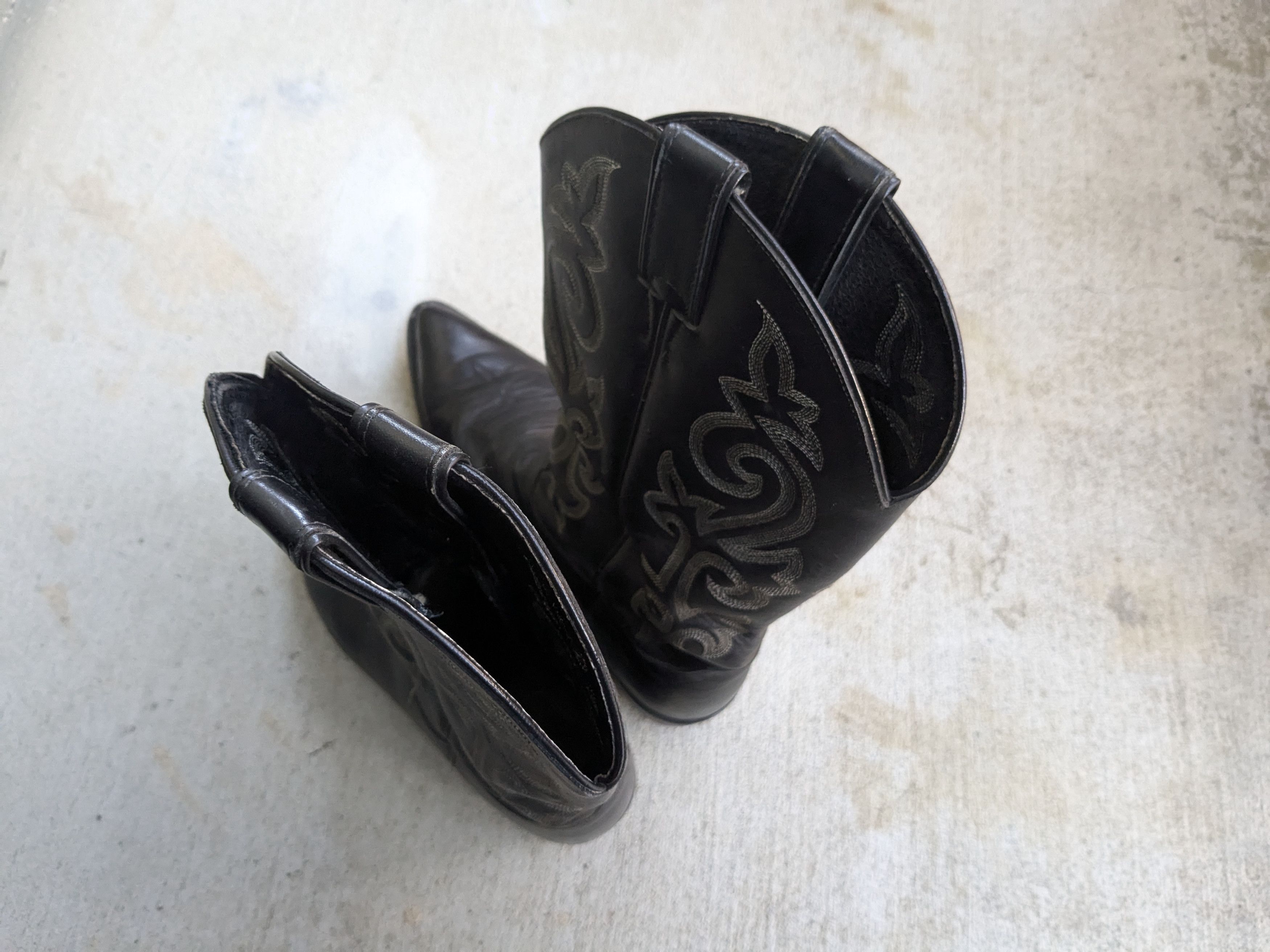 Justin Boots Justin Cowboy Boots Black 9 EE Leather USA Western Size US 9 / EU 42 - 11 Thumbnail