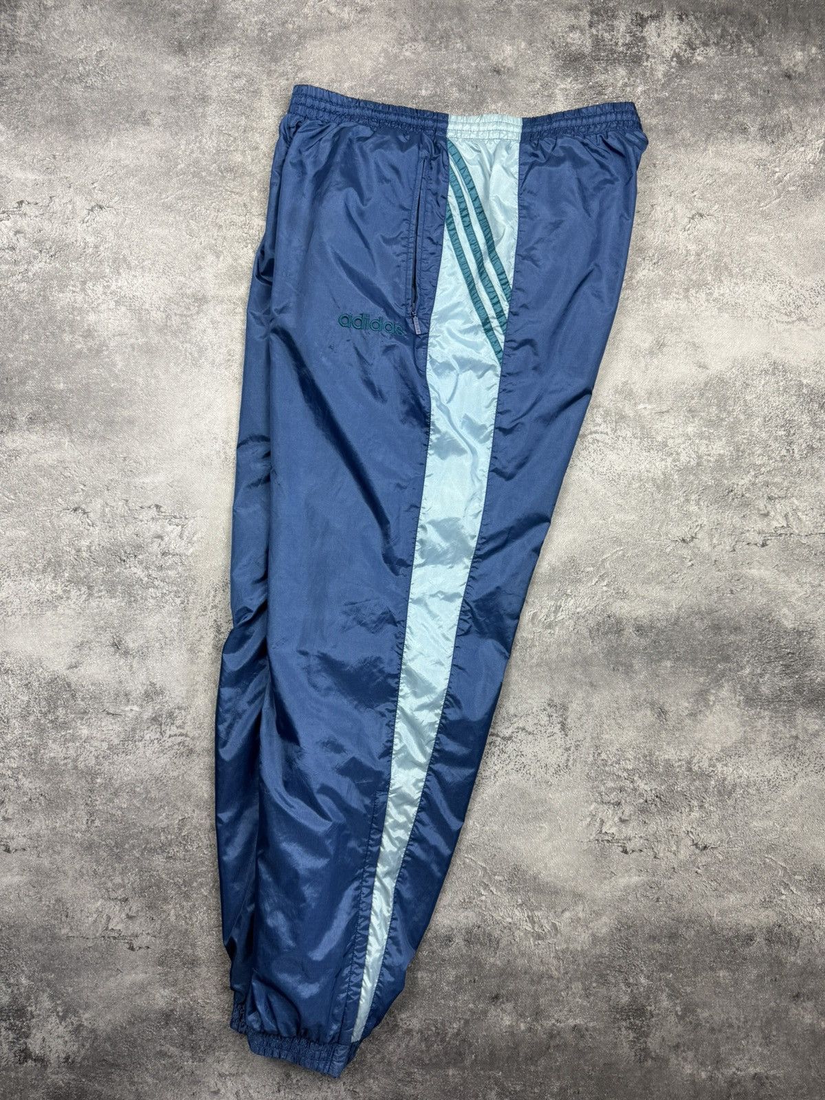 Adidas Vintage Y2K Adidas Nylon Track Pants Sweatpants Size US 34 / EU 50 - 1 Thumbnail