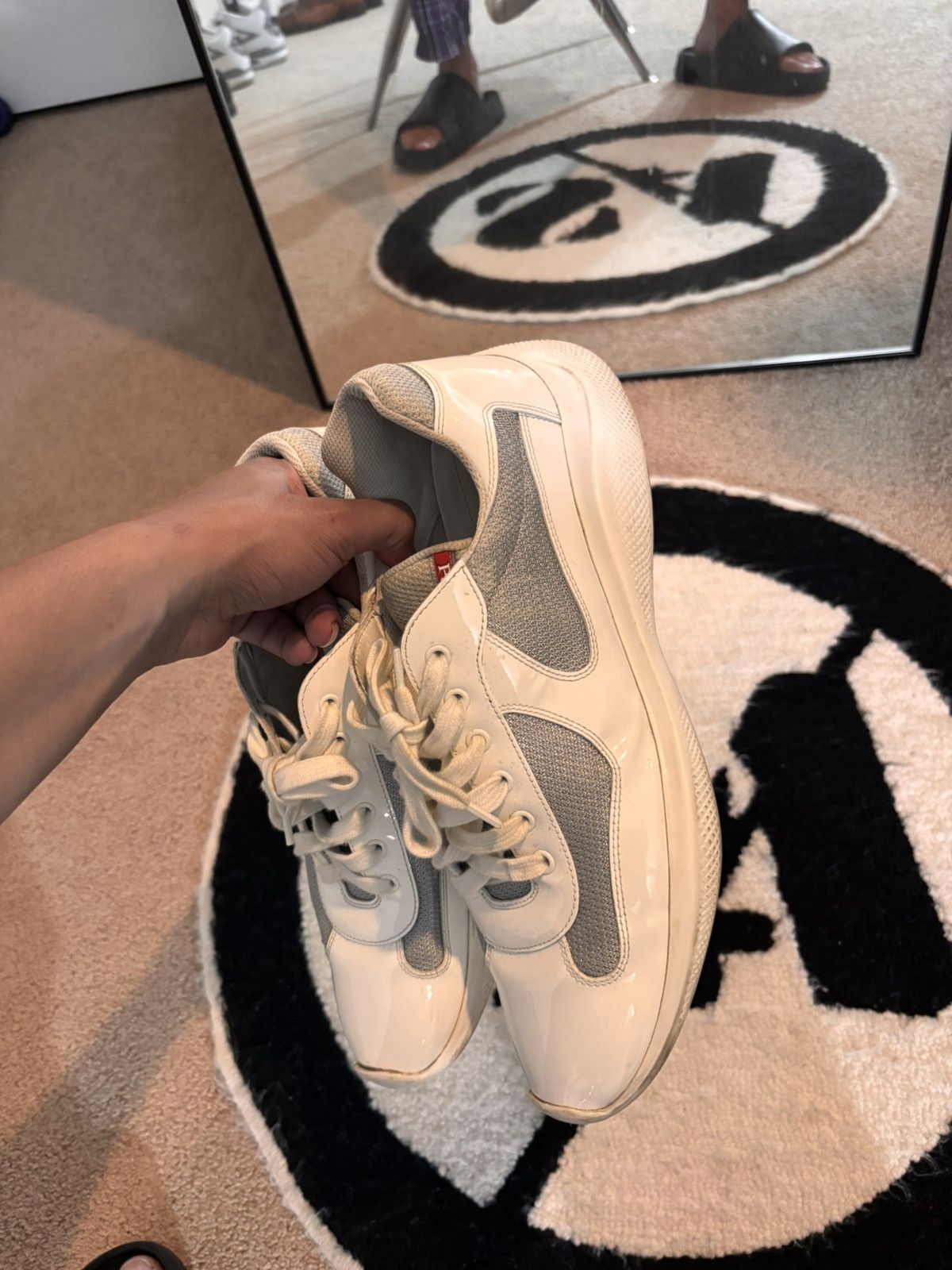 Prada Prada American Cup all white size 11 Size US 11 / EU 44 - 5 Thumbnail