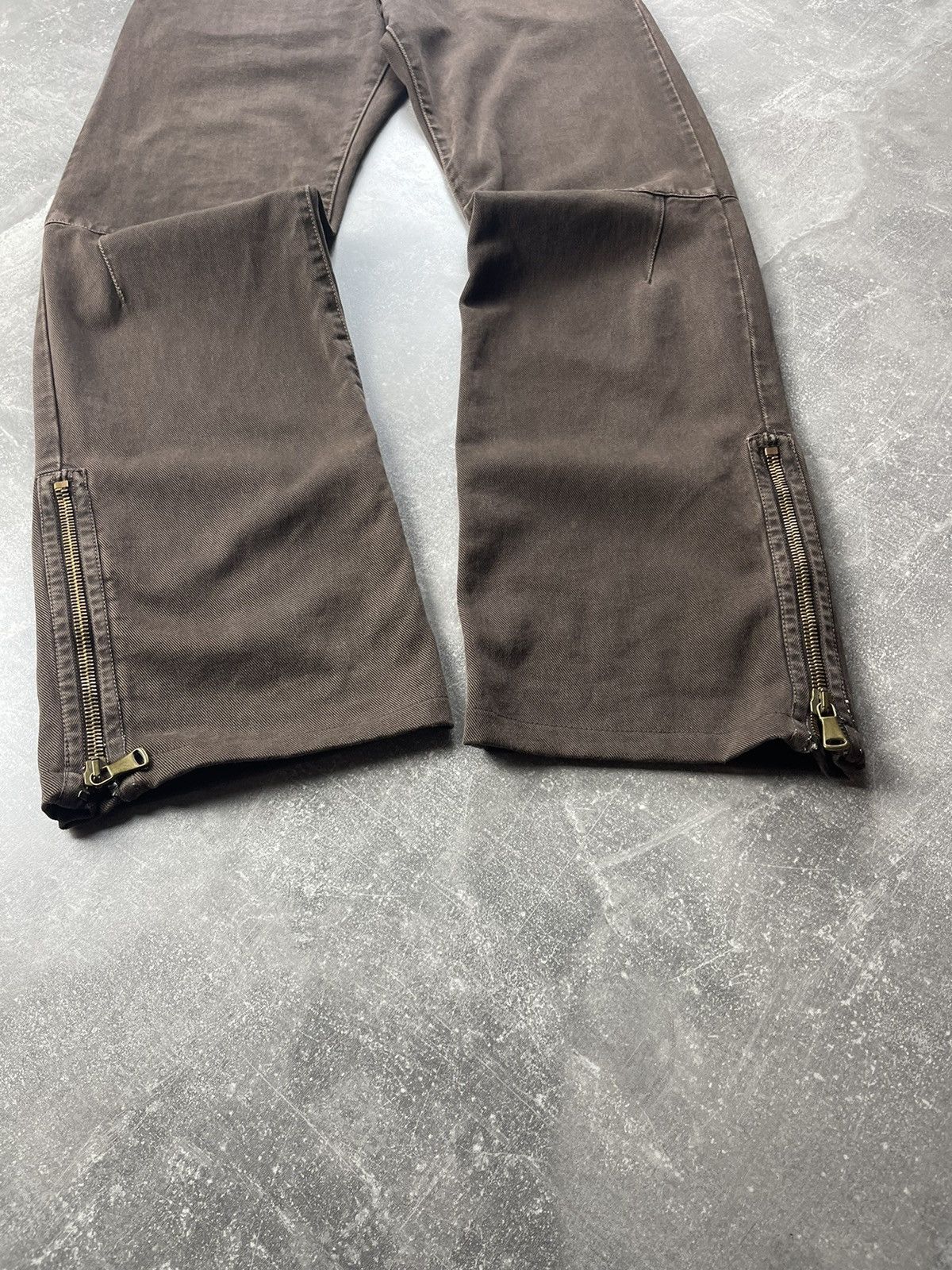 Dolce & Gabbana Dolce&Gabbana Archives 00s Brown Zipers Flared Jeans Size US 32 / EU 48 - 10 Thumbnail