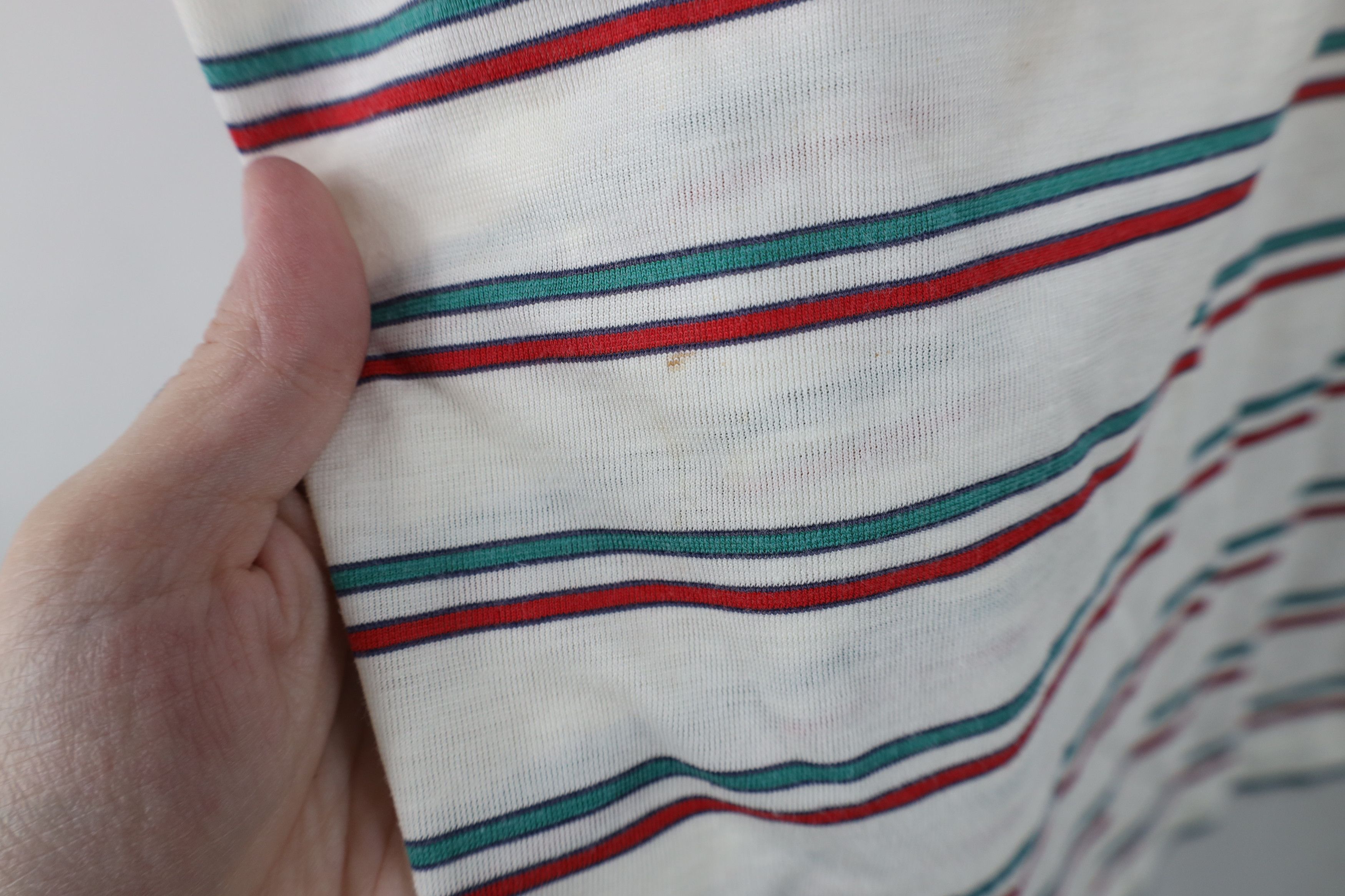 Vintage Vintage 70s 80s Streetwear Knit Striped Golf Polo Shirt Size US M / EU 48-50 / 2 - 9 Thumbnail