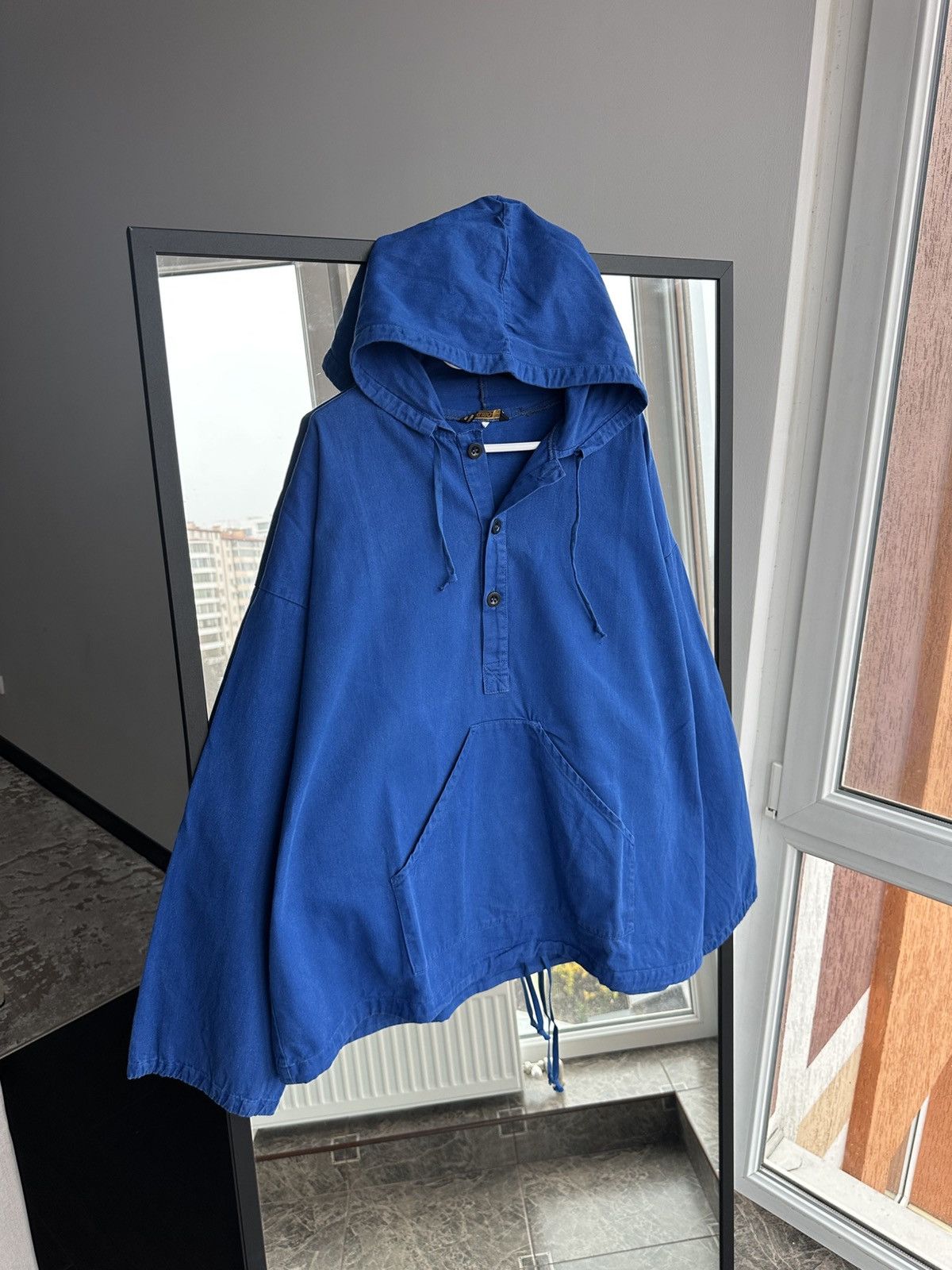 Japan Blue Kuso Japan Blue Smock Hoodie Vintage Oversized Workwear Size US XL / EU 56 / 4 - 1 Thumbnail