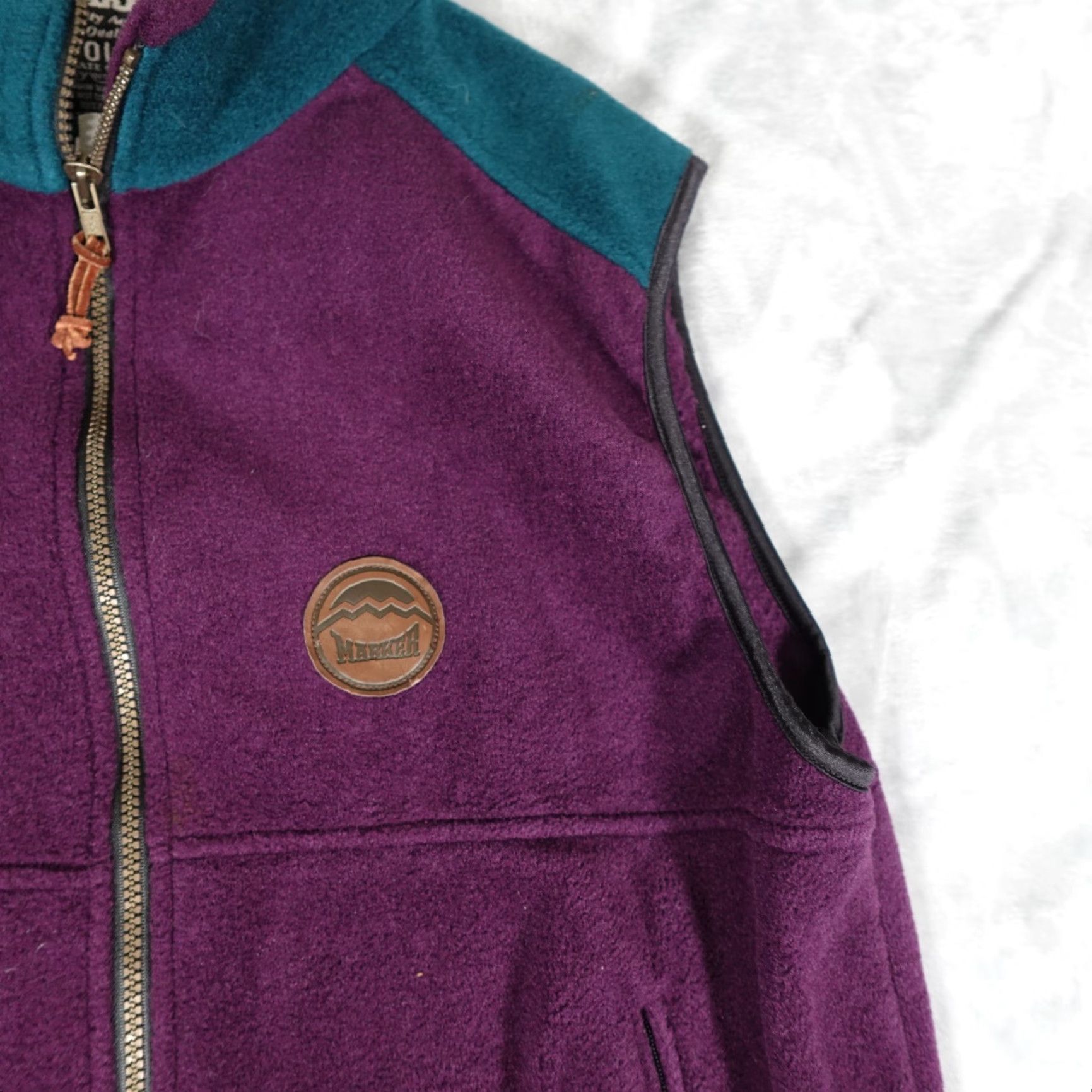 Barker Vintage 90s Ski Barn Fleece Polartec Sweater Vest Womens 2XL Made In USA Purple Size XXL / US 16-18 / IT 52-54 - 5 Thumbnail