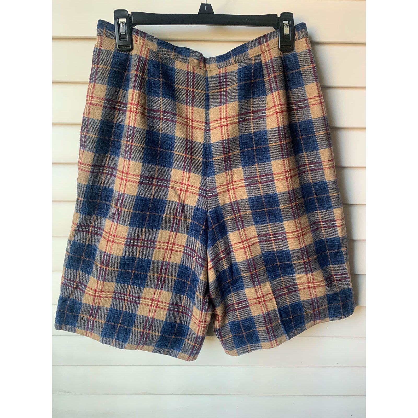 Pendleton Vintage Pendleton Tartan Plaid Wool High Waisted Shorts Size 36" / US 14 / IT 50 - 9 Thumbnail