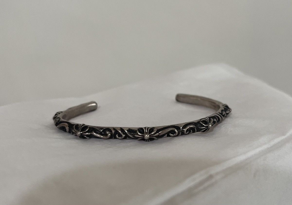 image of Chrome Hearts Sbt Bangle in Silver, Men's