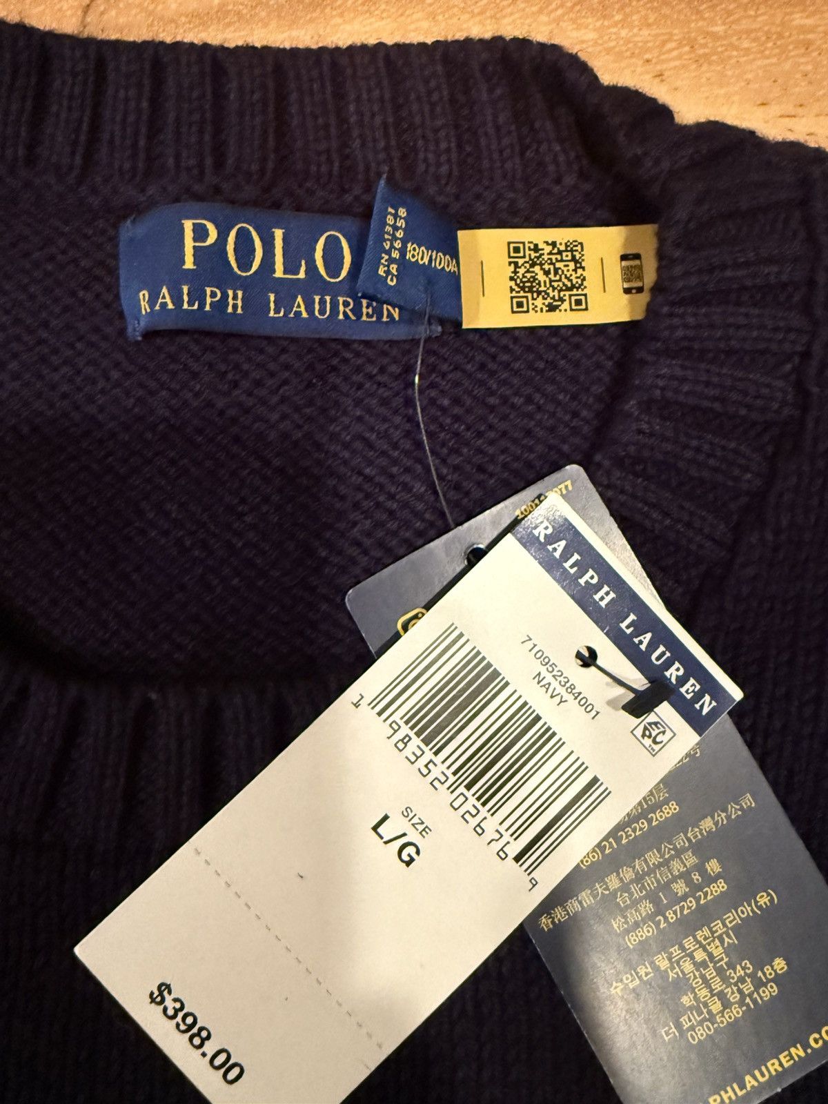 Polo Ralph Lauren Polo Bear Sweater NWT Size US L / EU 52-54 / 3 - 2 Thumbnail