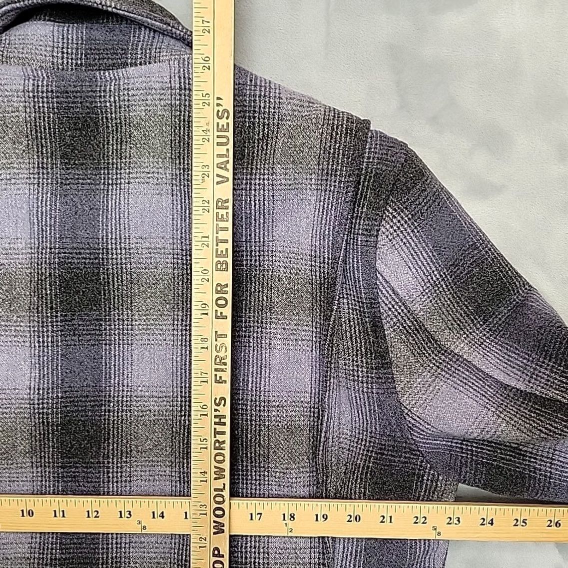 Taylor Stitch Taylor Stitch Jacket Mens42 Purple Plaid Wool Blend Classic Outdoors Mackinaw Jacket Mens 42 Purple Plaid Wool Blend Bomber Casual Zip Mens Size US XS / EU 42 / 0 - 8 Thumbnail