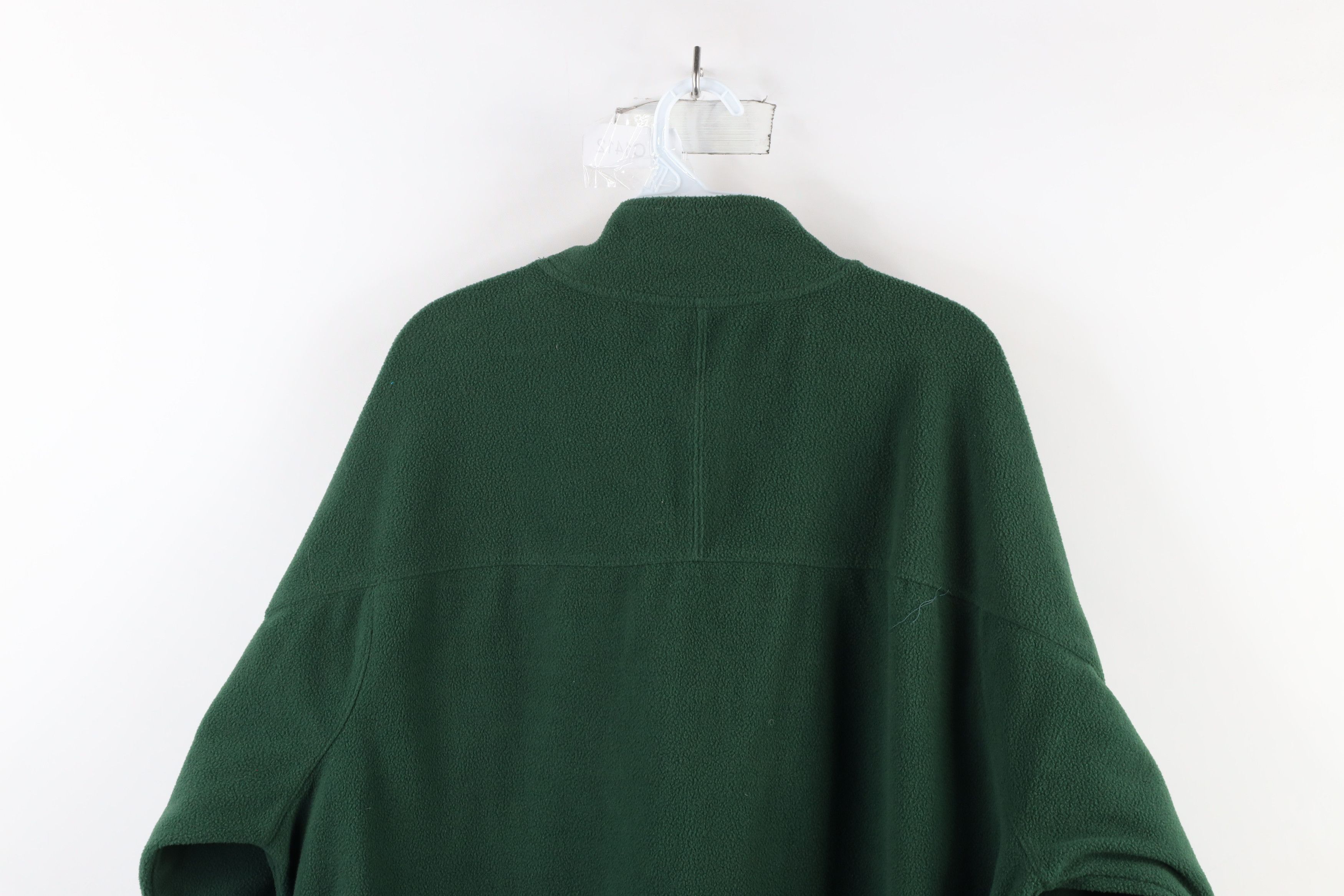 Vintage Vintage 90s Michigan University Half Zip Fleece Sweater Size US L / EU 52-54 / 3 - 8 Thumbnail
