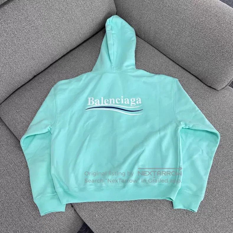 Balenciaga Balenciaga Zipper Hooded Pocket Long Sleeve Sweatshirt Size US M / EU 48-50 / 2 - 2 Thumbnail