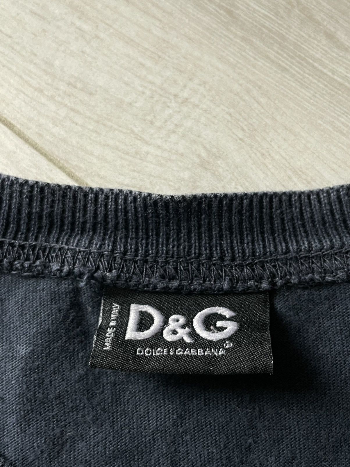 Dolce & Gabbana Vintage Dolce & Gabbana 00’s T-Shirt Y2K Dark Blue RARE Size US M / EU 48-50 / 2 - 5 Thumbnail
