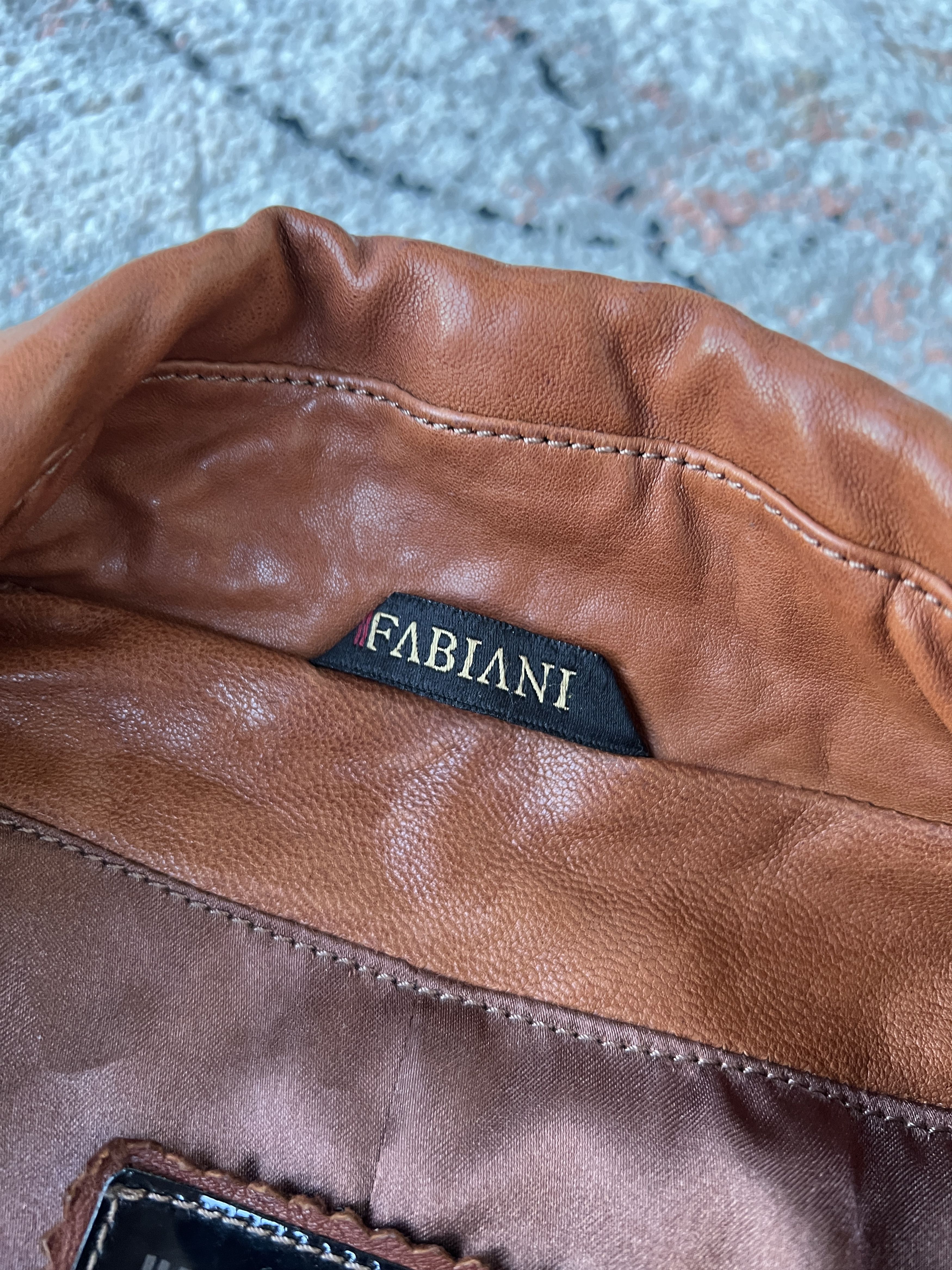 Other Fabiani Leather Coat Size XL / US 12-14 / IT 48-50 - 5 Thumbnail