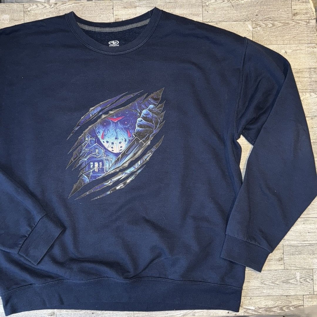 Vintage Jason, Halloween Slasher, Unisex, Retro Pullover Sweatshirt Size US L / EU 52-54 / 3 - 13 Thumbnail
