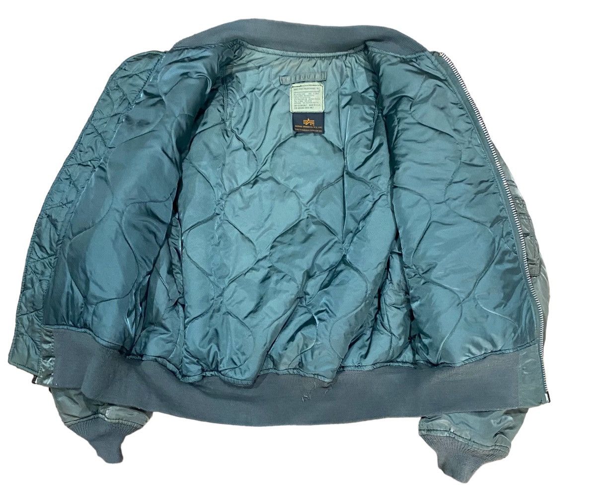 Alpha Industries Vtg🔥MA-1 ALPHA INDUSTRIES Inc (USAF) Bomber Jacket Size US XL / EU 56 / 4 - 8 Thumbnail