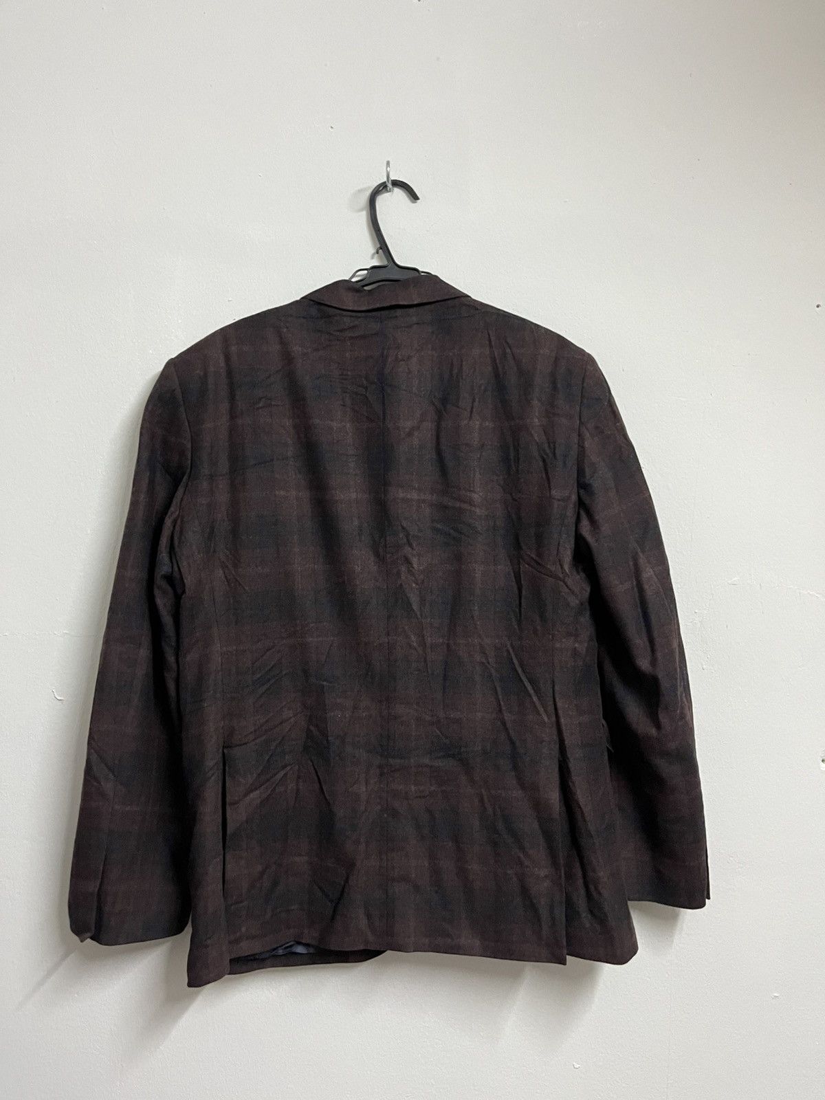 Ermenegildo Zegna 🔥Super Luxurious Zegna Cashmere Wool Shadow Plaid Blazers Size US L / EU 52-54 / 3 - 9 Thumbnail