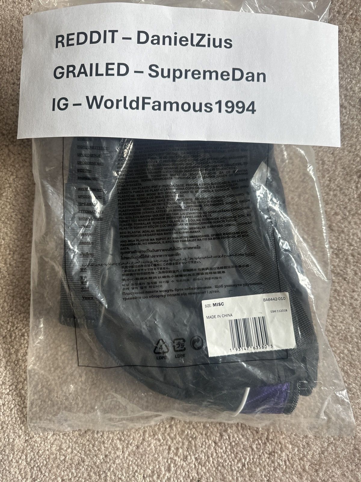 Nike × Supreme Supreme x Nike Shoulder Bag Size ONE SIZE - 3 Thumbnail