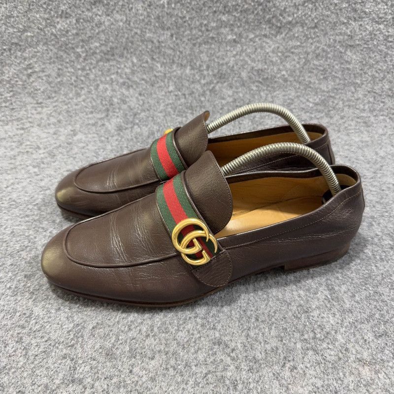 Gucci Gucci Comfortable Casual Brown Leather Shoes Size US 9.5 / EU 42-43 - 1 Thumbnail