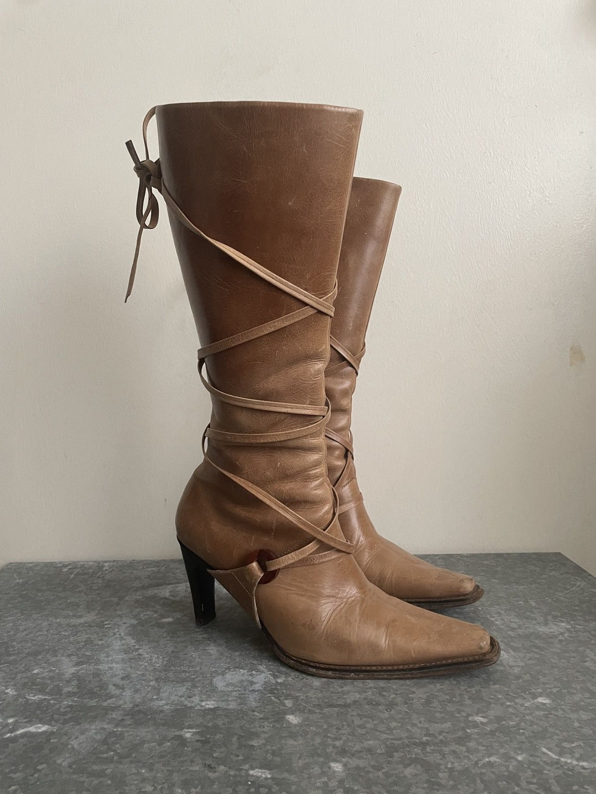 Vintage VINTAGE BRAZILLIAN LACE UP BOOTS Size US 6 / IT 36 - 2 Thumbnail