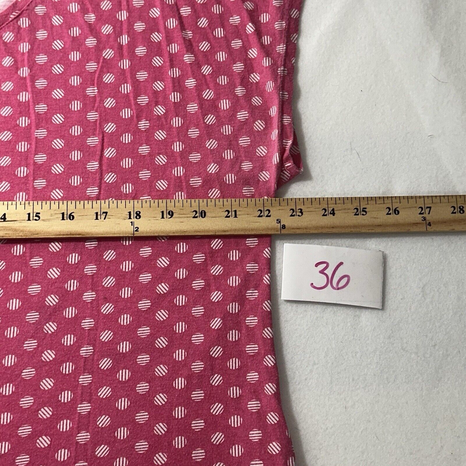Chicos Chico's XL Pink Polka Dot Lightweight Pullover T Shirt Size XL / US 12-14 / IT 48-50 - 8 Thumbnail