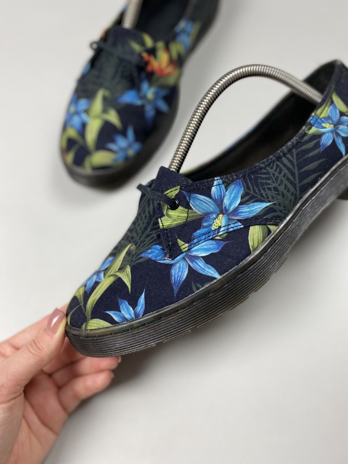 Dr. Martens Dr. Martens Morada Canvas Black Hawaiian Ballets Flats Size US 11 / IT 41 - 9 Thumbnail
