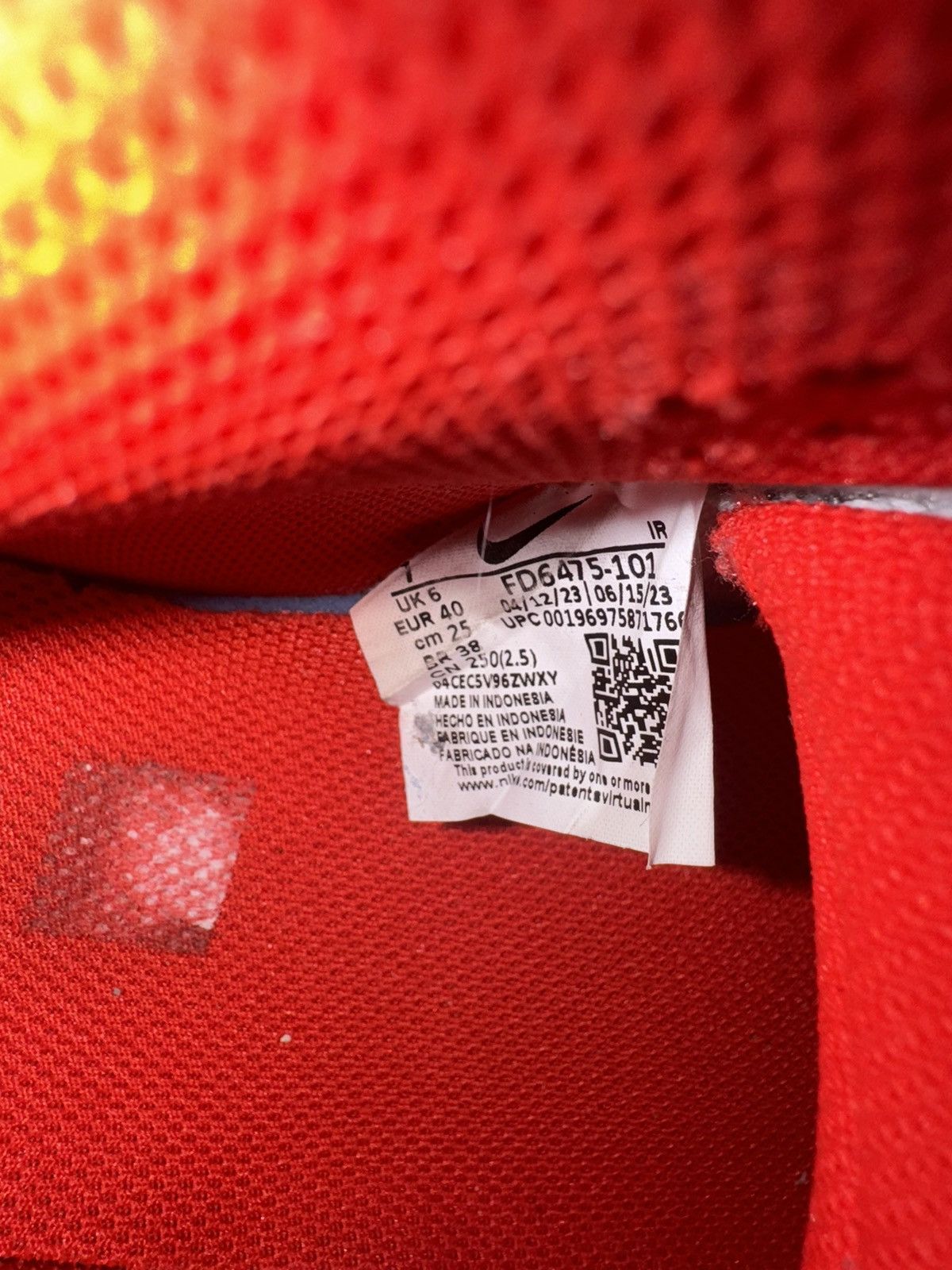 Nike × Stussy Nike x Stussy Air Flight ‘89 Low SP Habanero Red Size US 7 / EU 40 - 6 Thumbnail