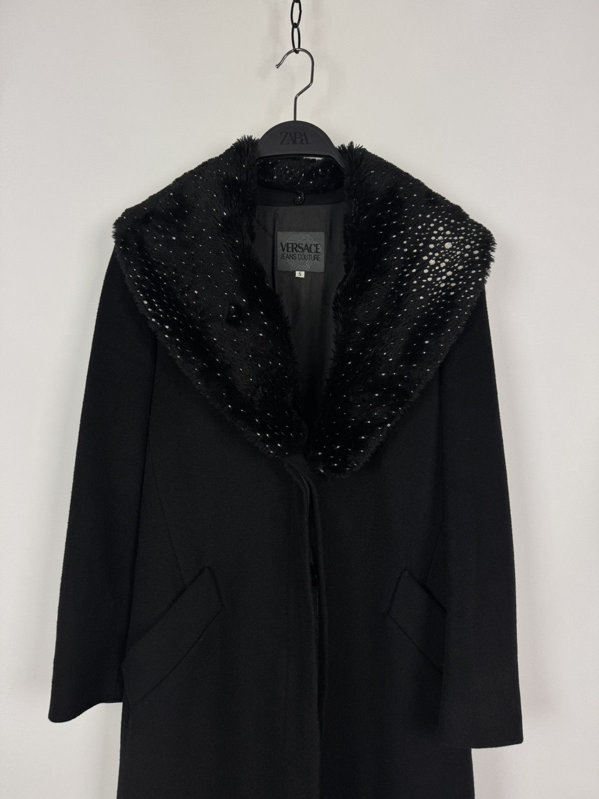 Versace Jeans Couture Vintage Versace Jeans Couture Wool Overcoat Size S / US 4 / IT 40 - 4 Thumbnail