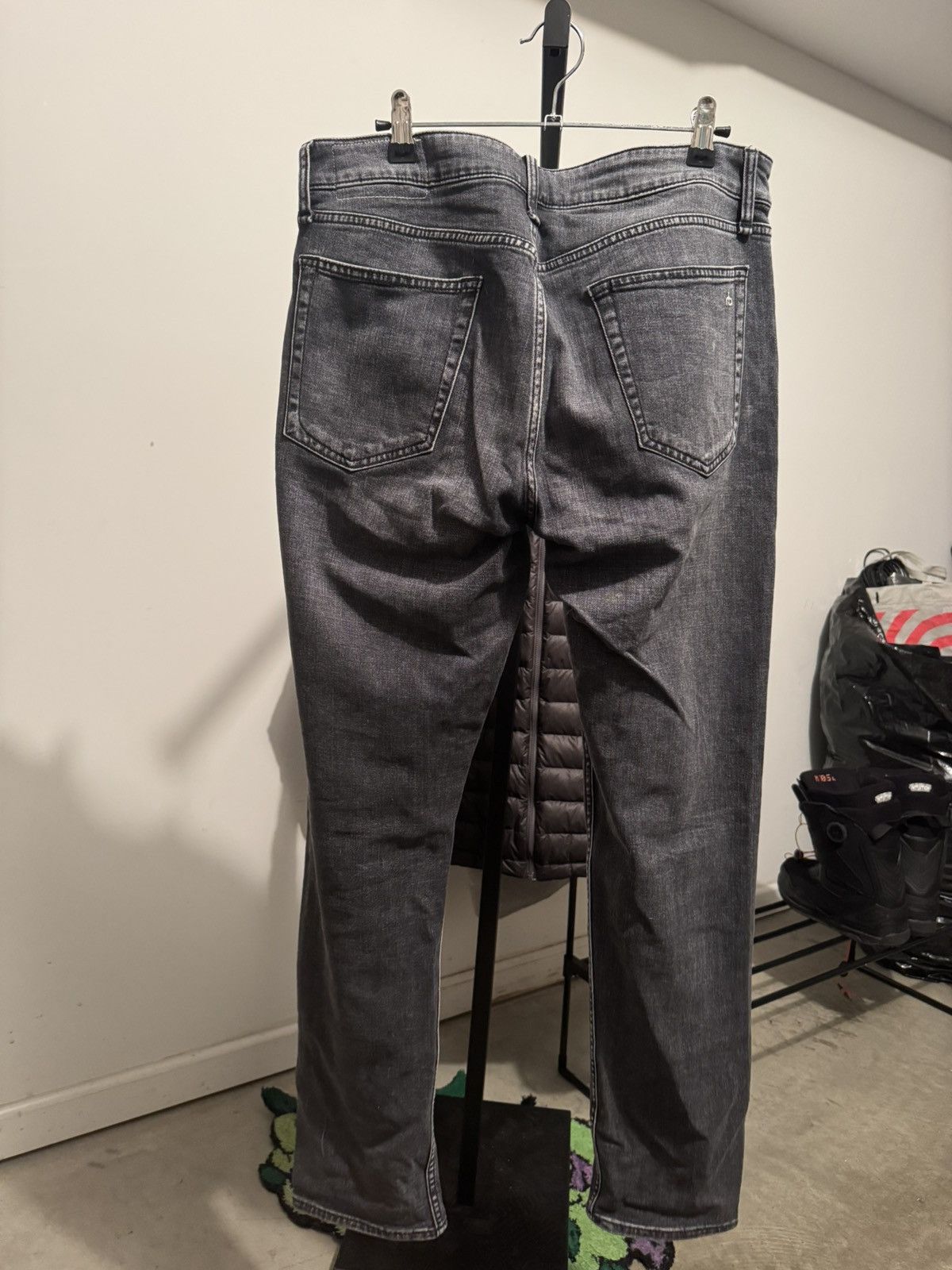 Rag & Bone Rag & Bone Grey Denim Jeans (Fit 3 Classic) Size US 33 - 2 Thumbnail
