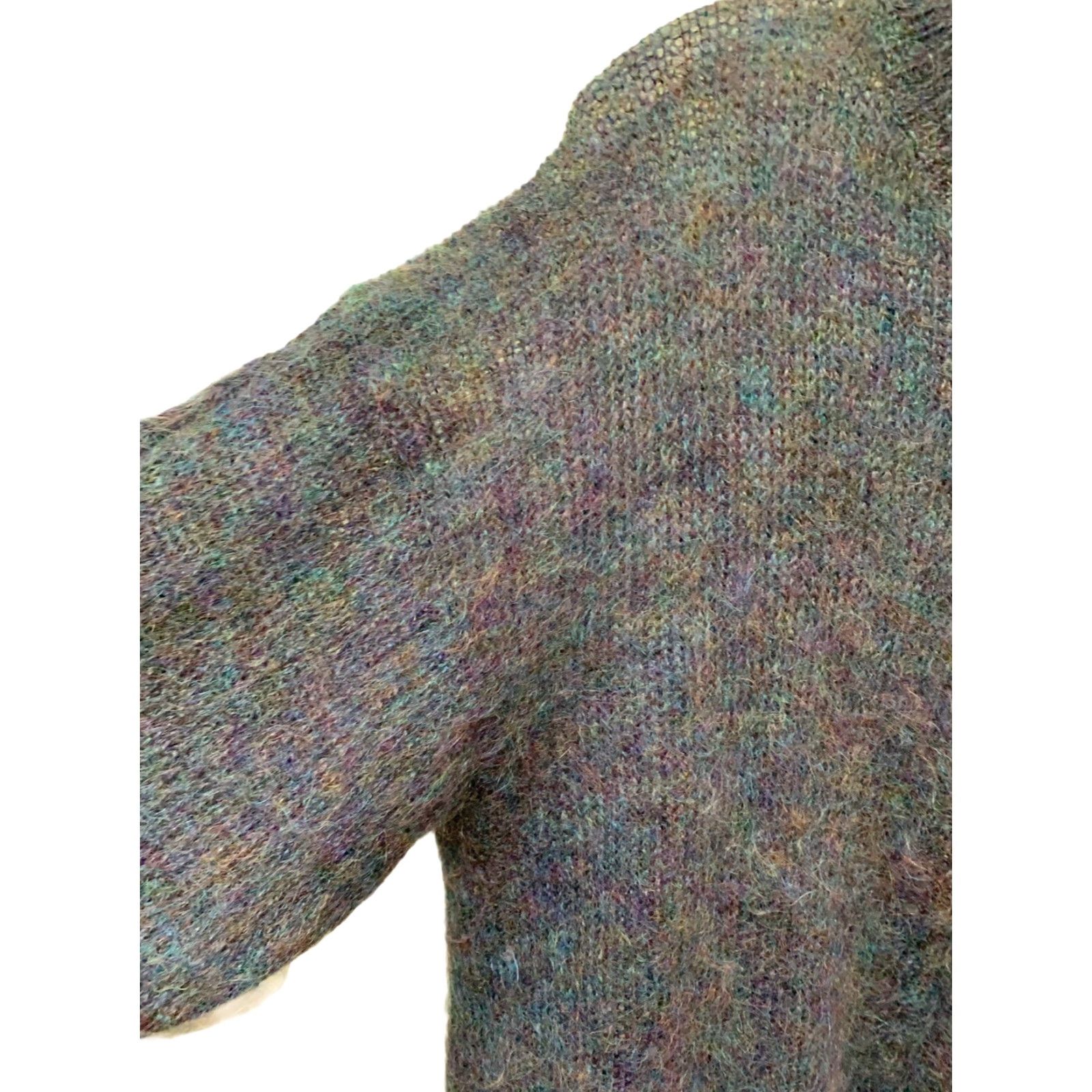 Vintage VINTAGE Jeanne Pierre Fuzzy Knit Purple Mohair Sweater Women's L Front Pockets Size L / US 10 / IT 46 - 4 Thumbnail