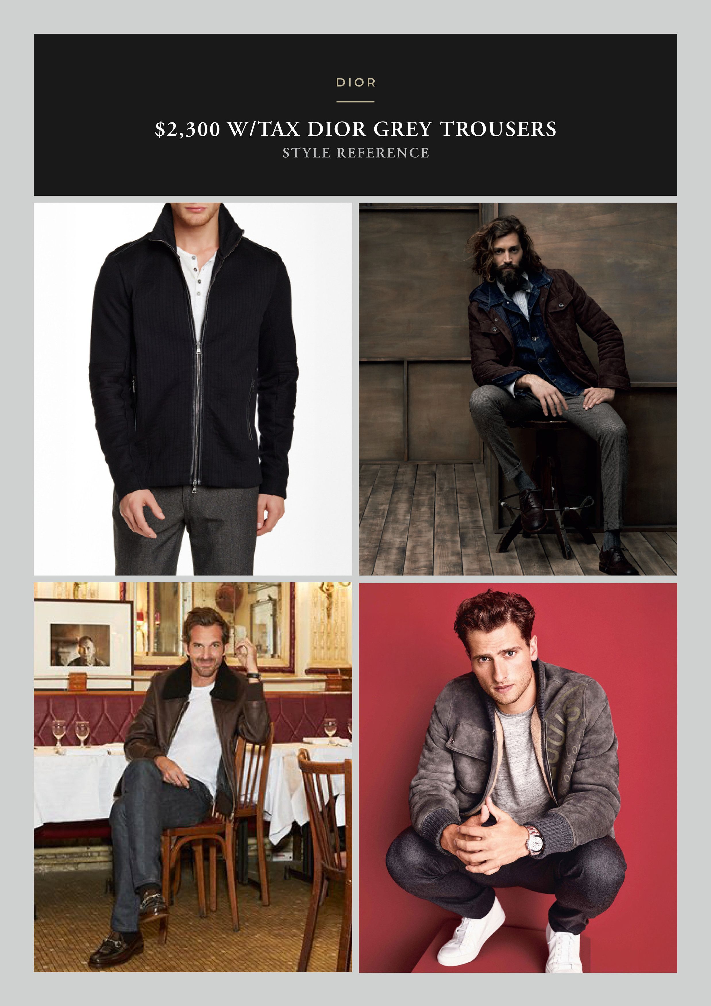 Dior Best Dressed Rare $2,300 w/tax DIOR Textured Grey Trousers Size US 34 / EU 50 - 10 Thumbnail
