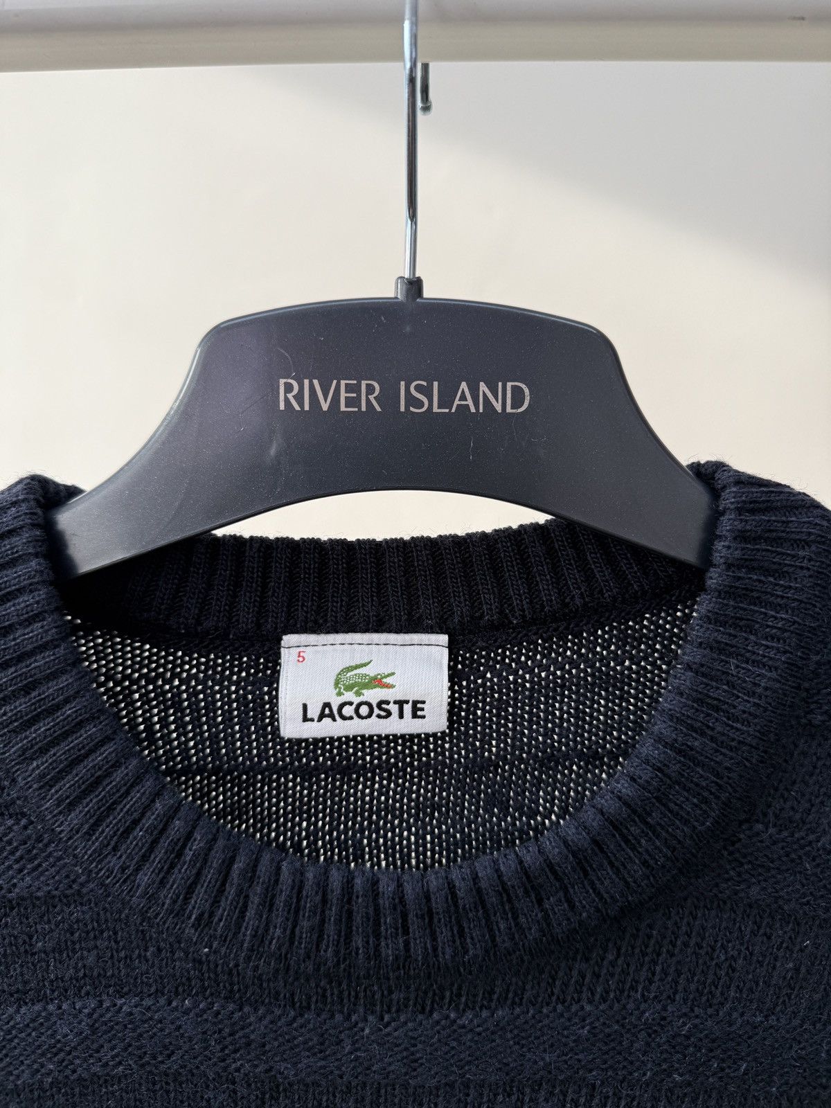 Lacoste Vintage Lacoste wool knit Baggy 90s sweater Size US L / EU 52-54 / 3 - 5 Thumbnail