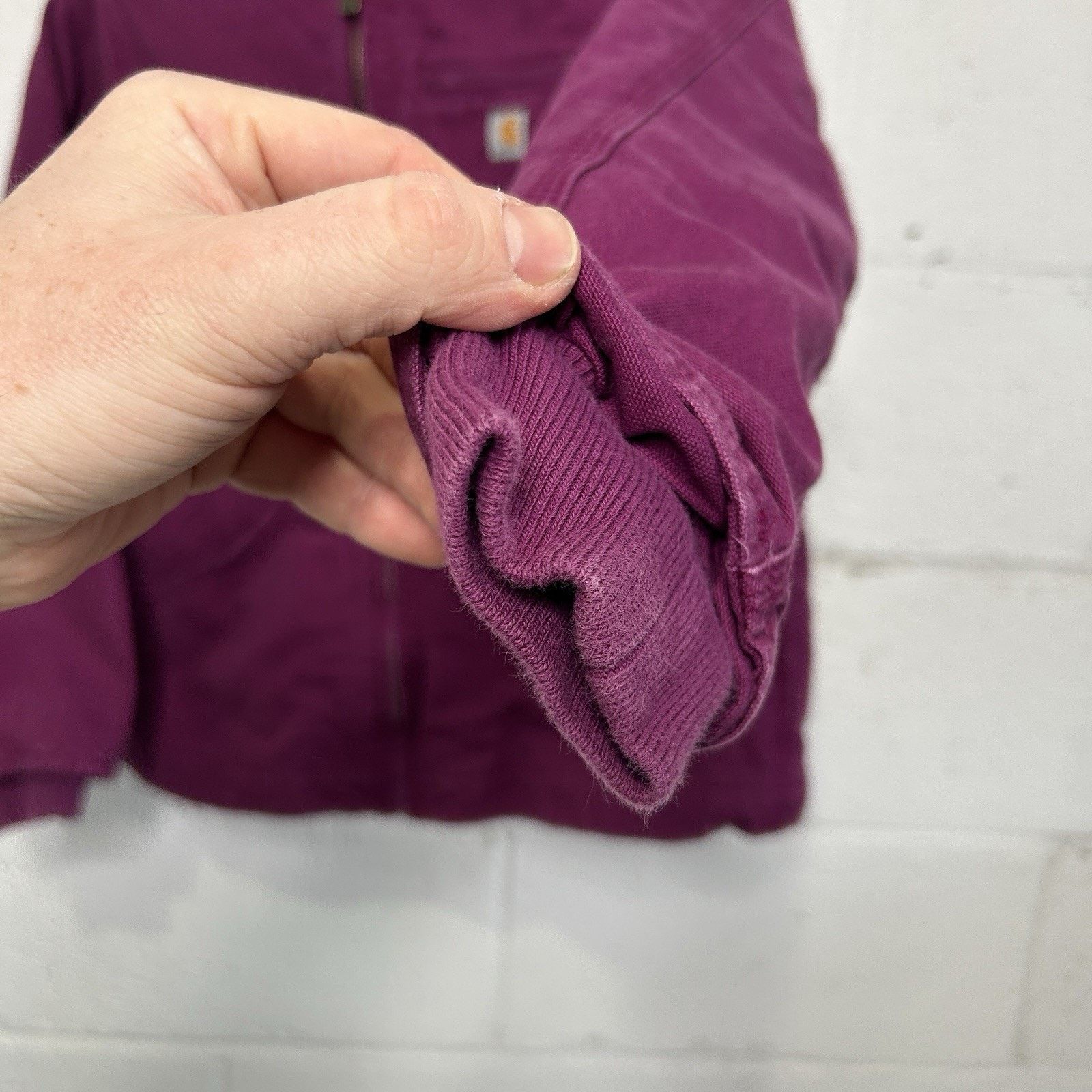 Carhartt Y2K Carhartt Sherpa-Lined Hooded Detroit Jacket “Purple” Size XS / US 0-2 / IT 36-38 - 10 Thumbnail