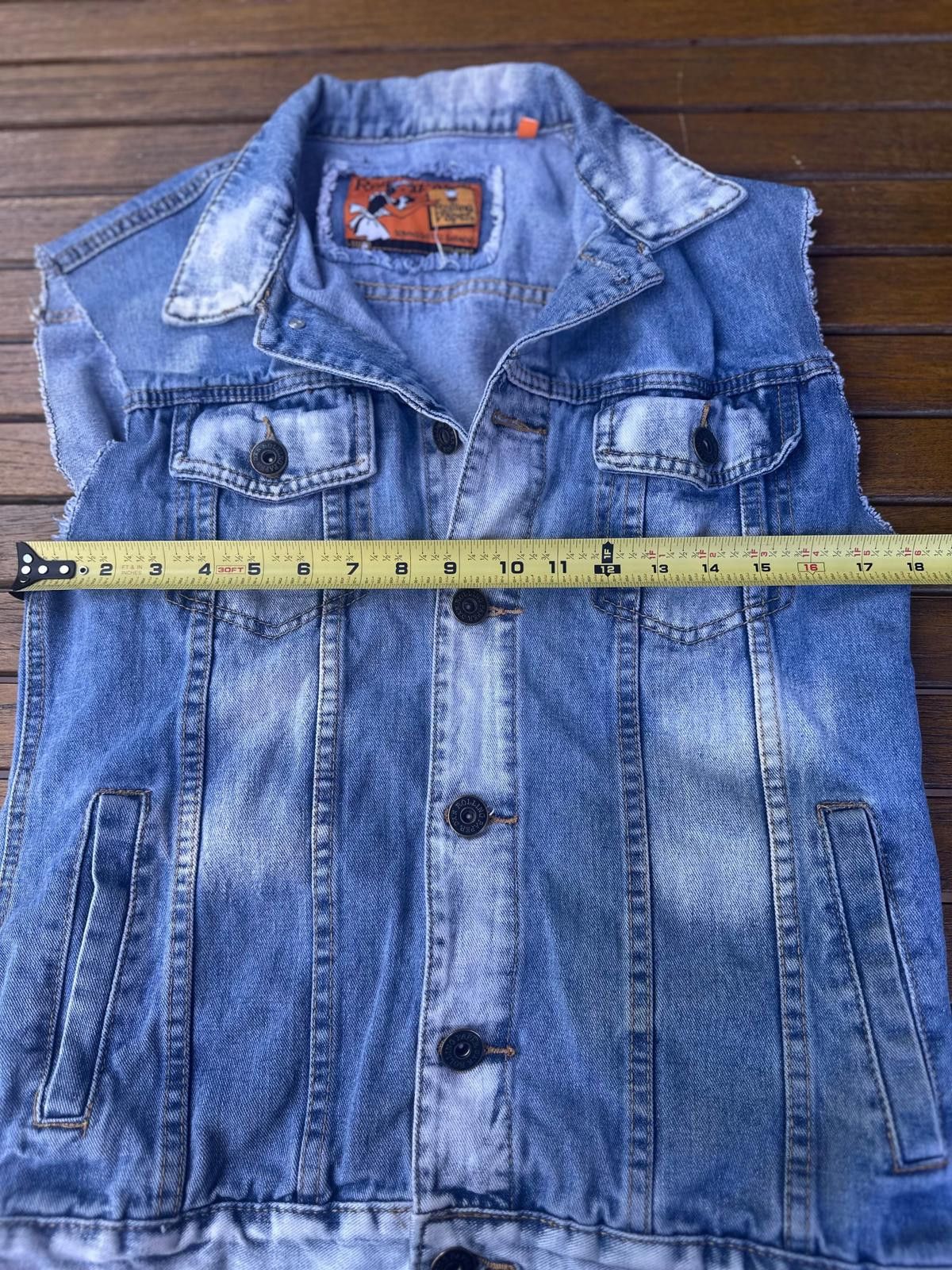 Other Vtge Rolling Paper Denim Vest Medium Distressed Cutoff Style Size US M / EU 48-50 / 2 - 7 Thumbnail