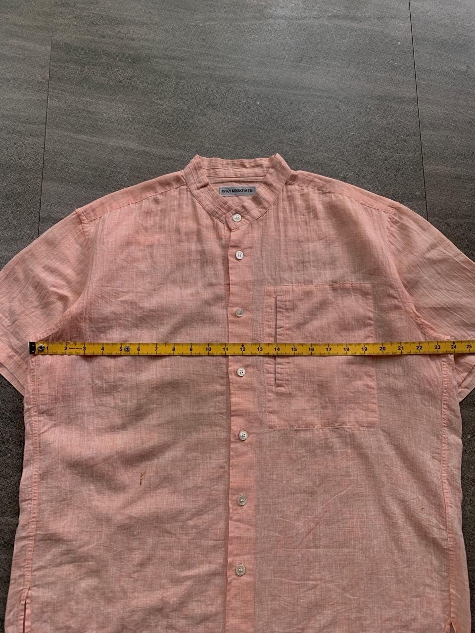 Issey Miyake FREE TAX! Linen Blend Shanghai Collared Shirt Size US M / EU 48-50 / 2 - 12 Thumbnail