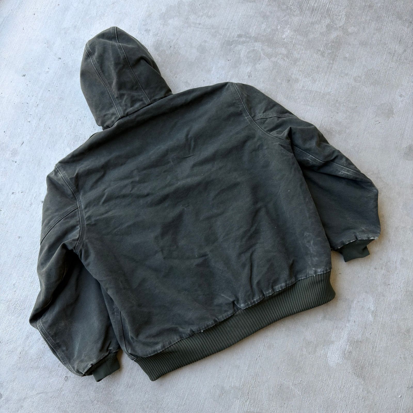 Carhartt × Vintage Carhartt J130 MOS green hooded work wear jacket XL Size US XL / EU 56 / 4 - 6 Thumbnail