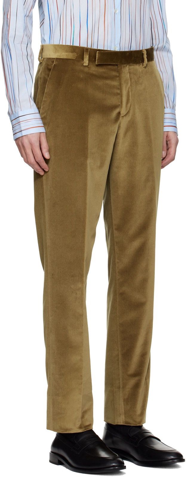 Paul Smith PAUL SMITH Tan Cotton Velvet Trousers Size US 38 / EU 54 - 2 Thumbnail
