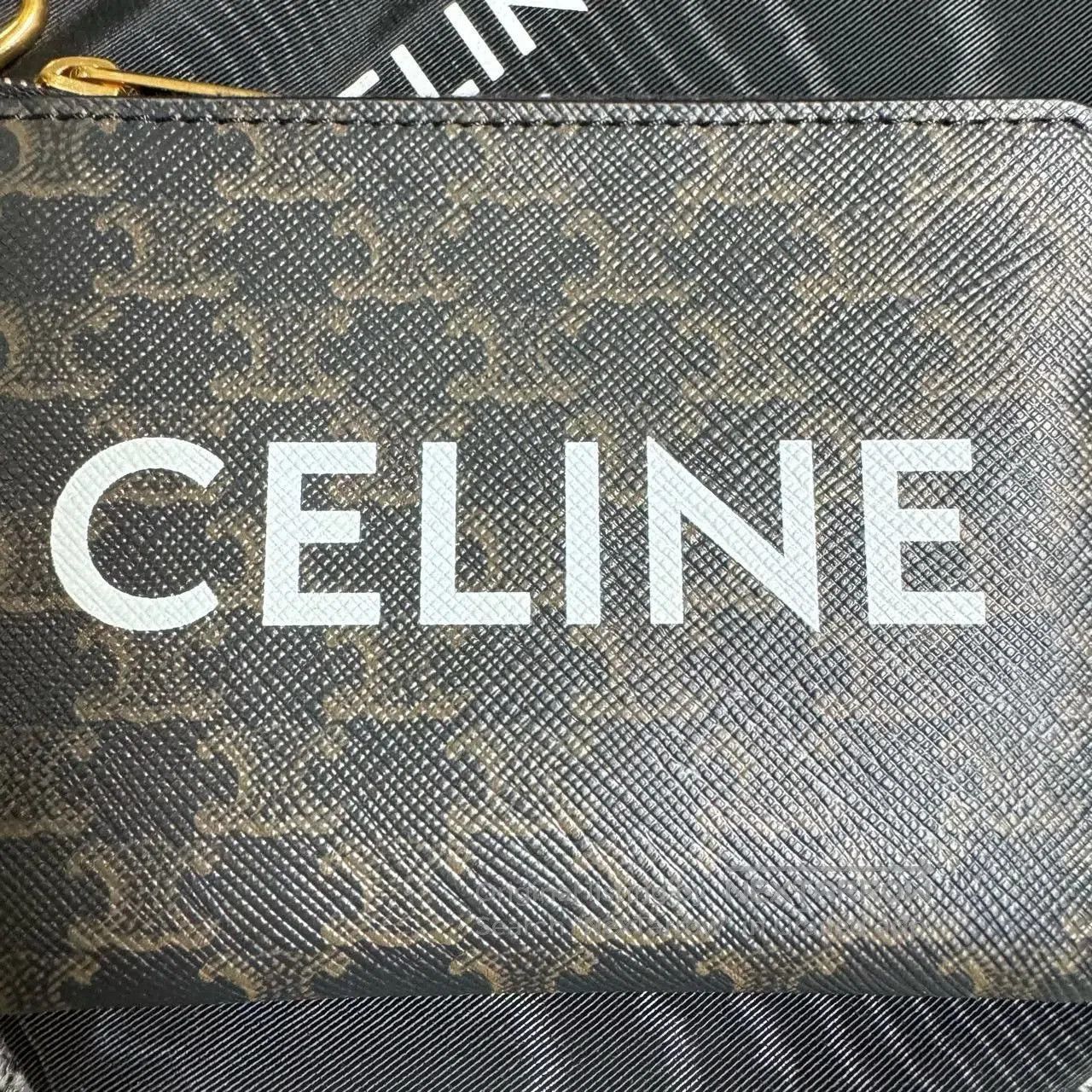 Celine Celine Triomphe Monogram Coin Purse. Size ONE SIZE - 4 Thumbnail